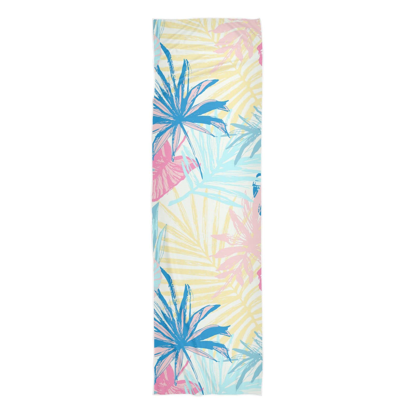 Best Cooling Sports Towels for Workouts - Quick Dry, Sweat Absorbent, Lightweight & Breathable Gym Towels with Colorful Watercolor Palm Leaf Design - Perfect for Running, Yoga, and Outdoor Activities