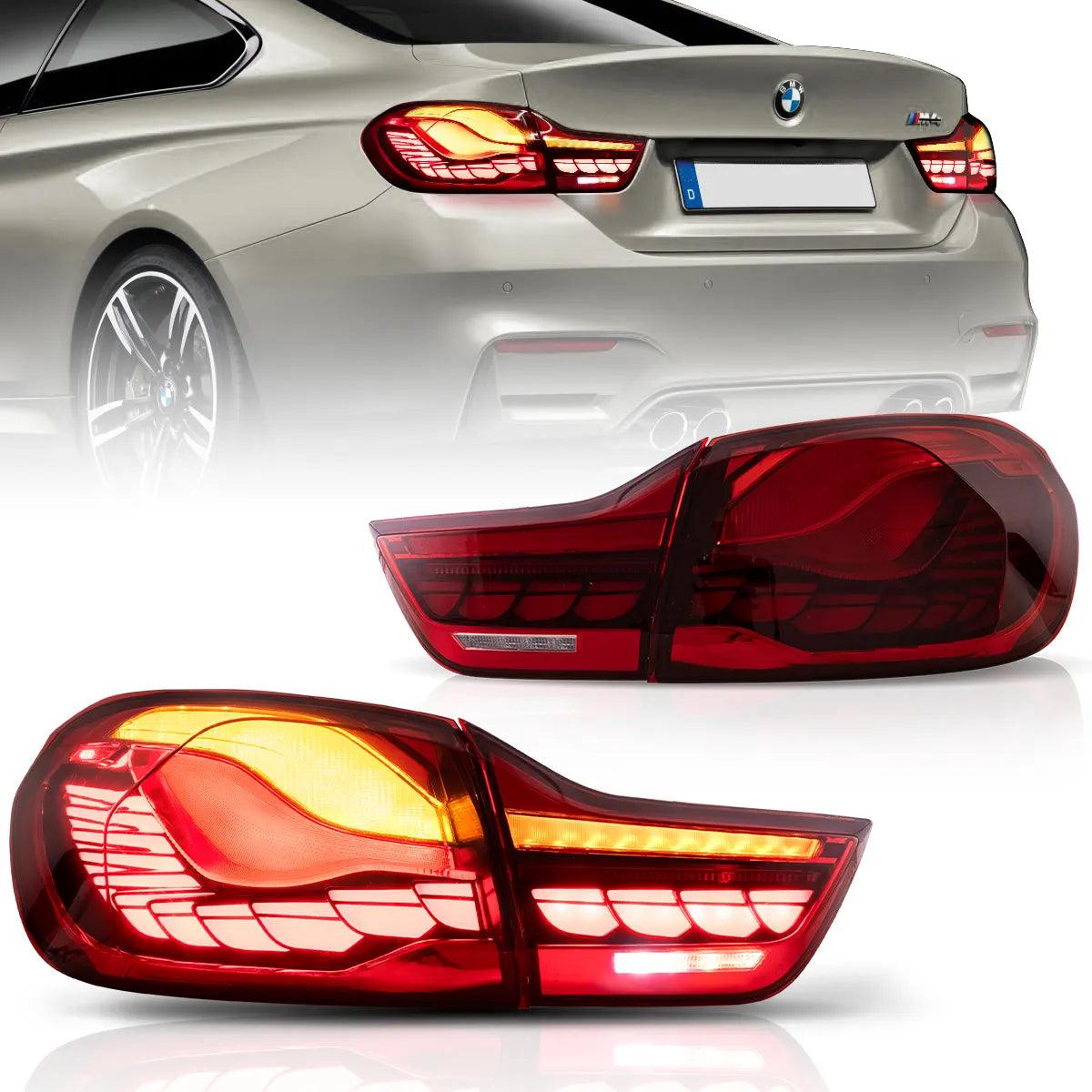 GTS Style LED Tail Lights Assembly for 2014-2020 BMW 4 Series & M4 - High Performance Rear Lights for Night Driving & Car Customization