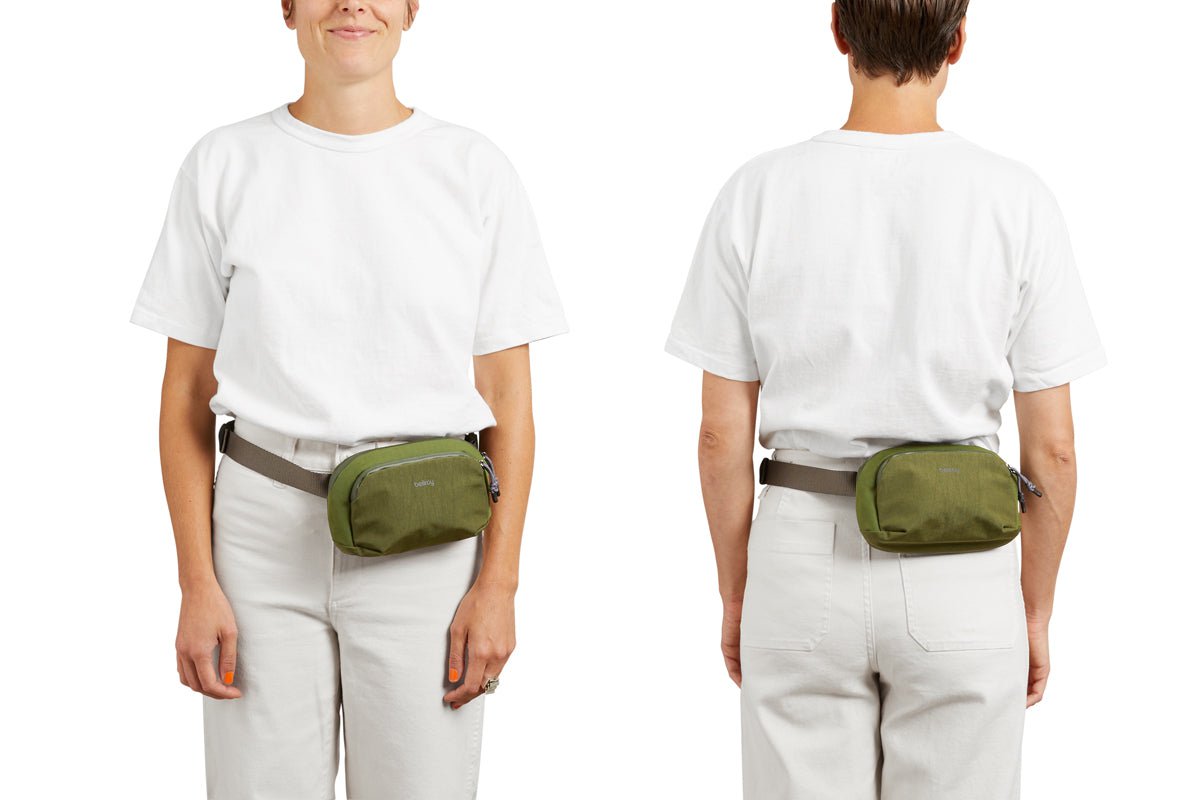 Bellroy Venture Hip Pack 1.5L - Water-Resistant Waist Bag for Travel, Hiking & Everyday Use - Compact Crossbody Fanny Pack with Adjustable Strap (Black)