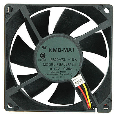 Panaflo NMB MAT 80x25mm Ultra High Speed Cooling Fan - FBA08A12U 1BX - Perfect for PC Cooling, Server Racks & Electronics Ventilation
