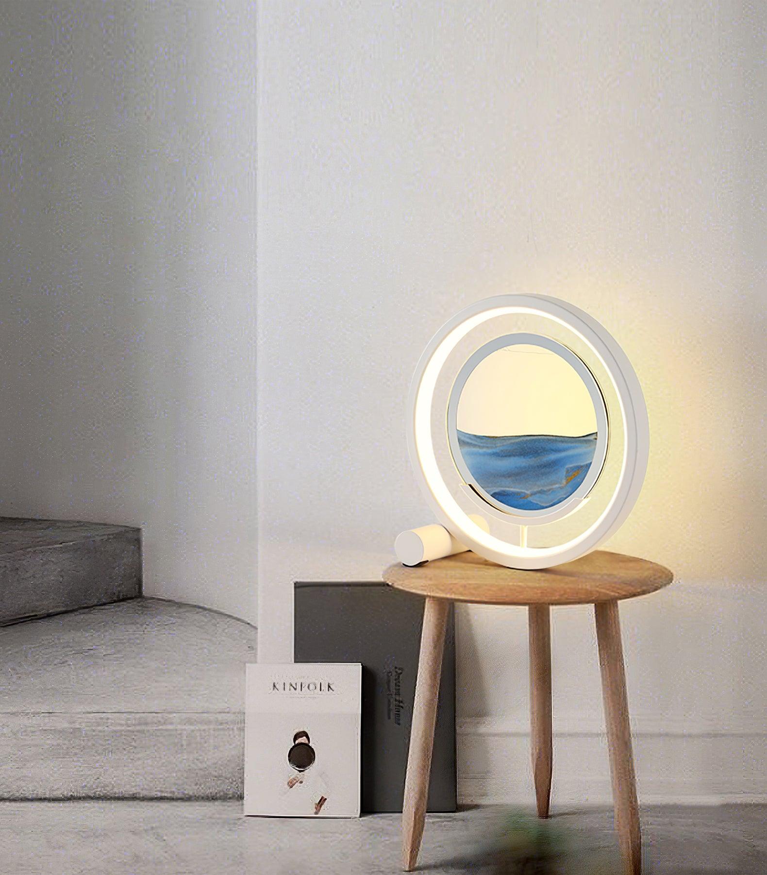 Relaxing Sand Table Lamp - Zen Meditation Decor for Home, Office & Yoga Studio - Perfect for Stress Relief & Relaxation