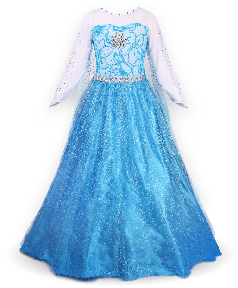 JerrisApparel Princess Queen Costume Dress - Elegant Cosplay Outfit with Accessories for Halloween, Cosplay & Theme Parties | Perfect for Kids & Adults Dress Up