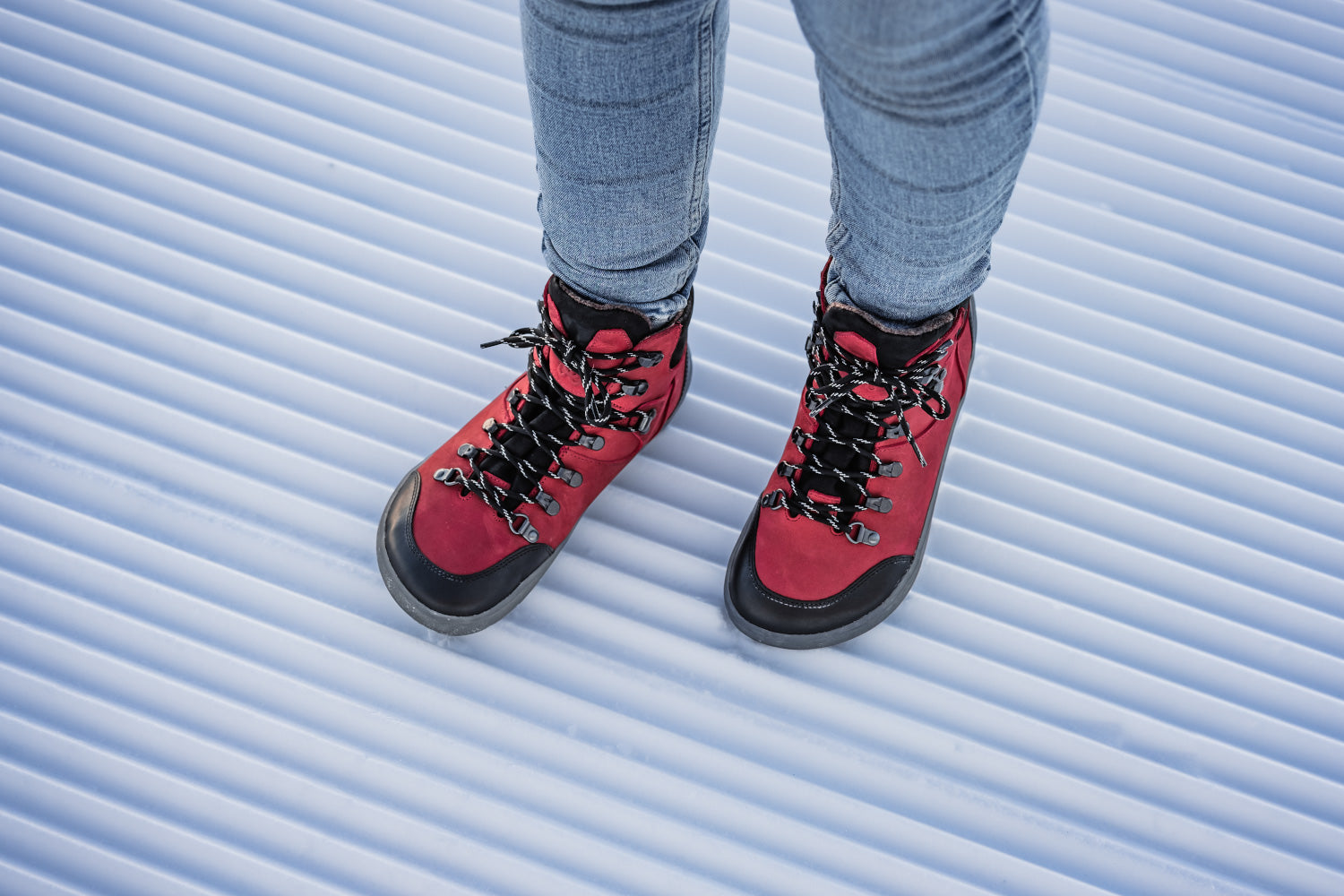Barefoot Shoes for Men & Women - Be Lenka Ranger 2.0 Minimalist Trail Running Shoes | Lightweight & Flexible | Red | Perfect for Hiking, Trail Running & Everyday Wear
