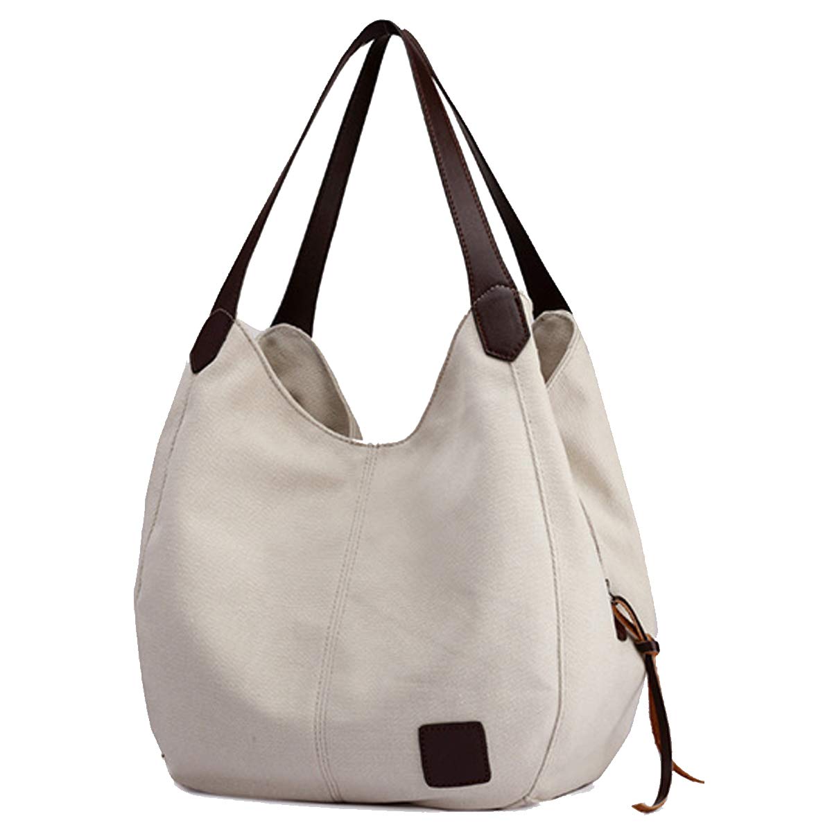 TCHH Women's Canvas Hobo Tote Bag - Stylish Cotton Shoulder Purse for Daily Use