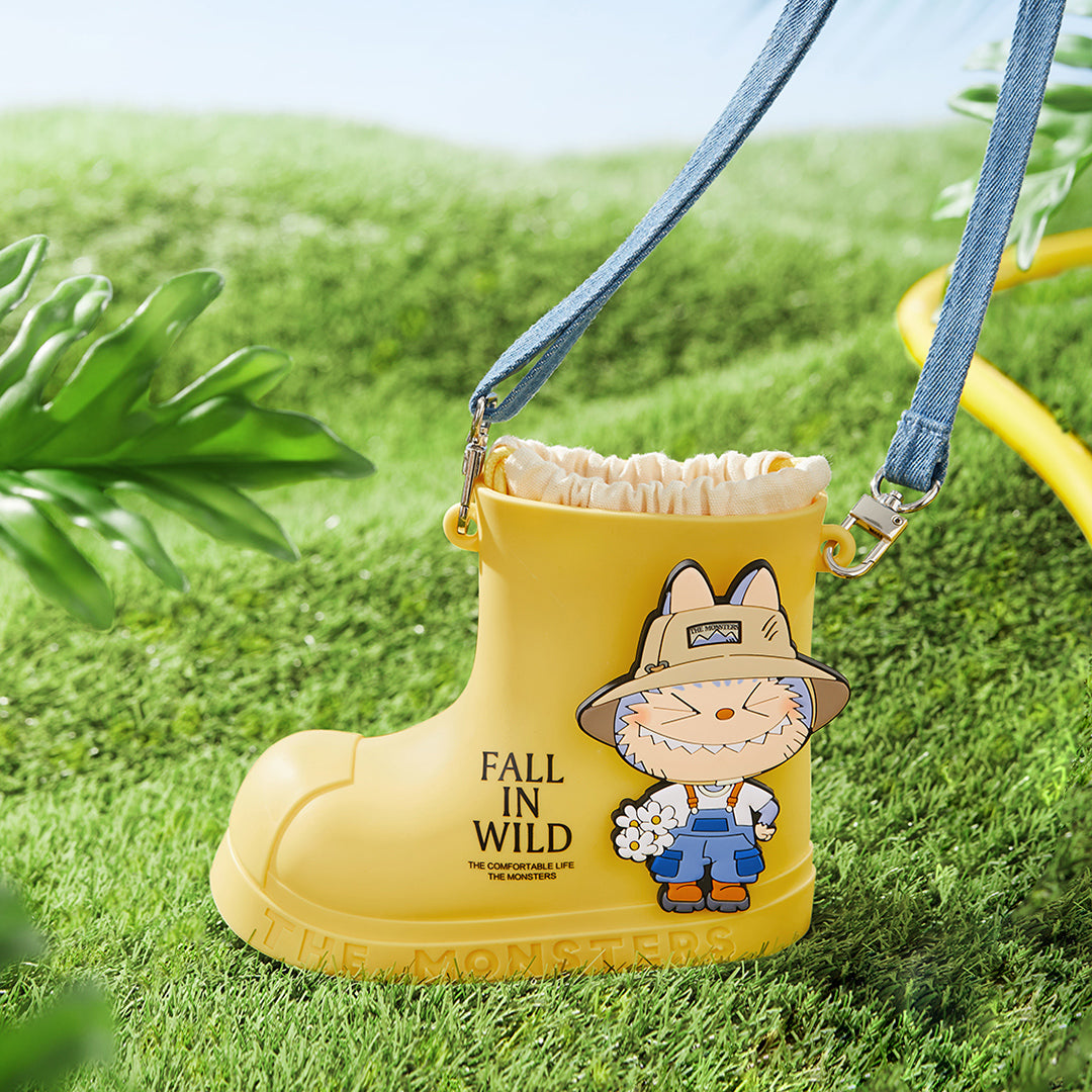 POP MART LABUBU The Monsters Waterproof Rain Boot Bag for Women - Cute Anime Character Shoe Shaped Crossbody Purse for Cosplay, Collectors & Kawaii Fashion Lovers (Perfect for Conventions, Rainy Days & Gift Giving)