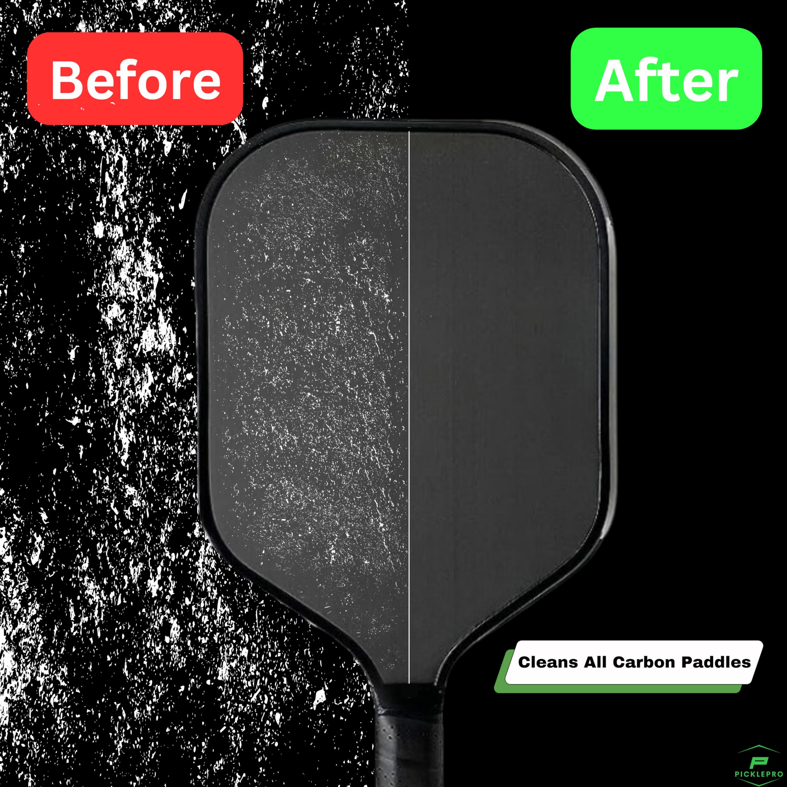 PicklePro Carbon Fiber Pickleball Paddle Cleaner - Best Pickleball Accessories for Removing Dirt & Micro Strands - Perfect Pickleball Gifts for Players - Use After Games to Maintain Paddle Performance