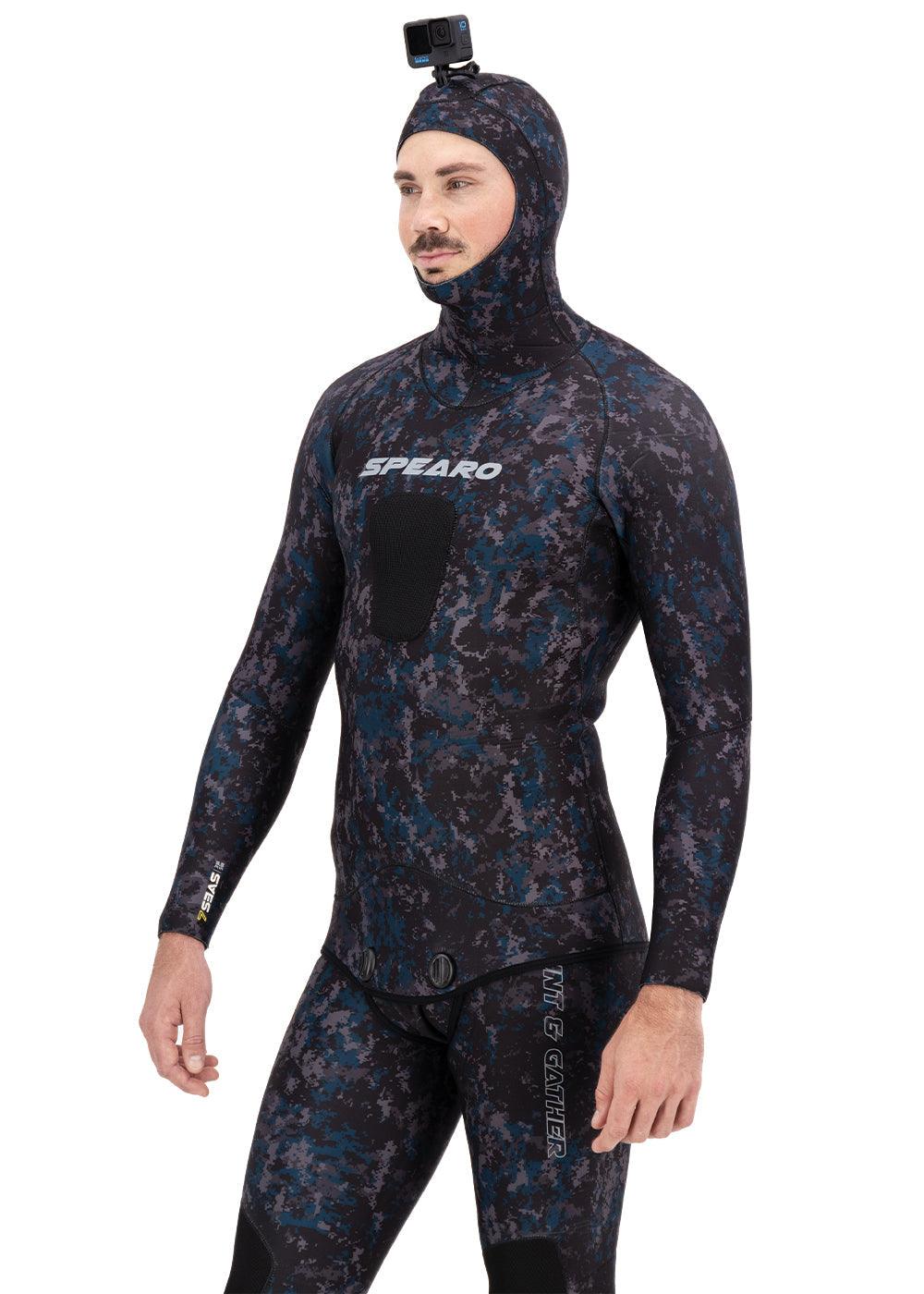 Spearo Men's 7 Seas 3.5mm Neoprene 2-Piece Wetsuit for Scuba Diving, Spearfishing & Water Sports | Warm & Flexible Cold Water Protection