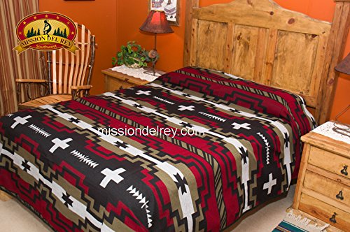 Mission Del Rey Western Bedding Collection - Laguna Black King Size 114