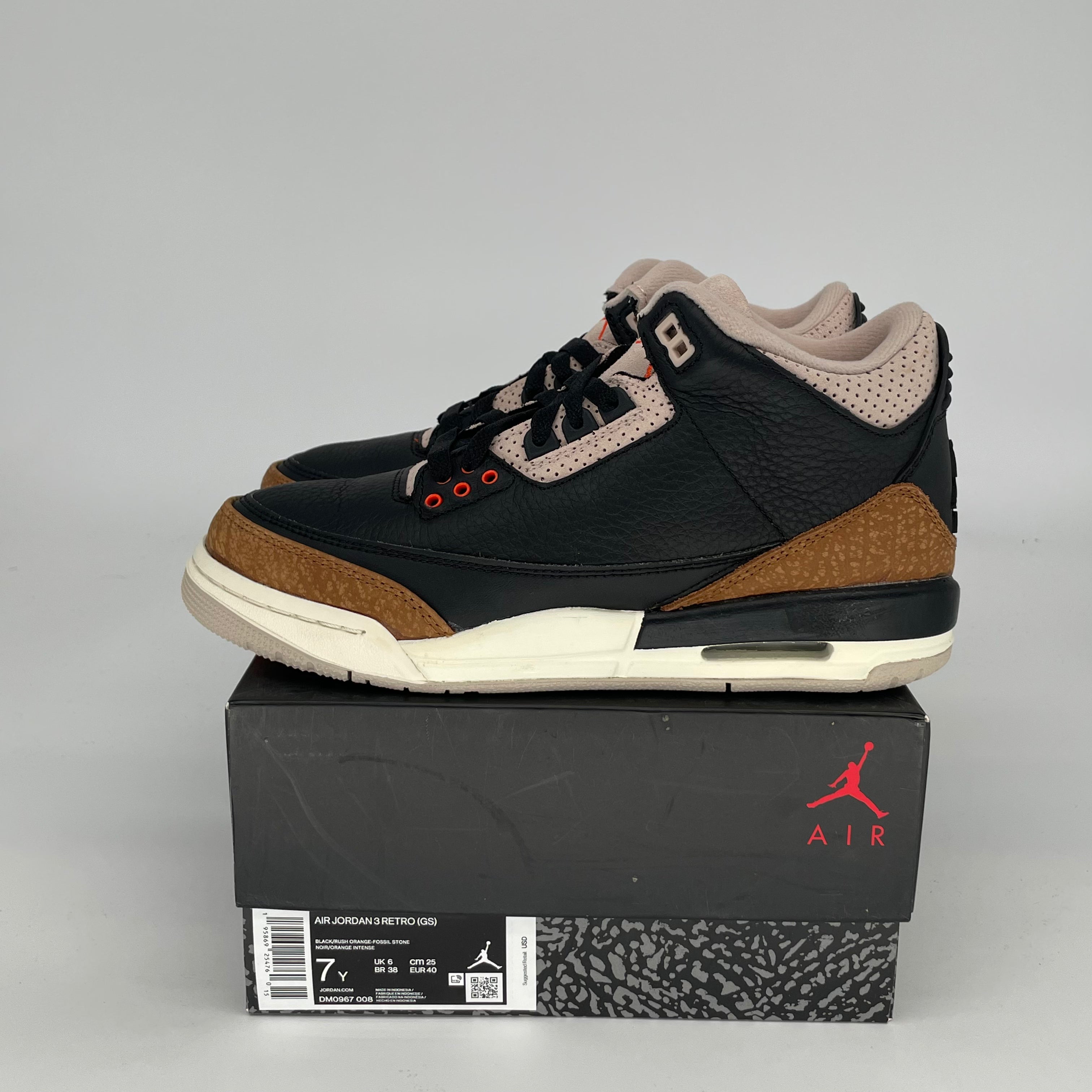 Original Air Jordan 3 Retro 'Desert Elephant' Men's/Women's Basketball Shoes Size 7/8.5W (DM0967-008) - Perfect for Streetwear & Sneaker Collectors