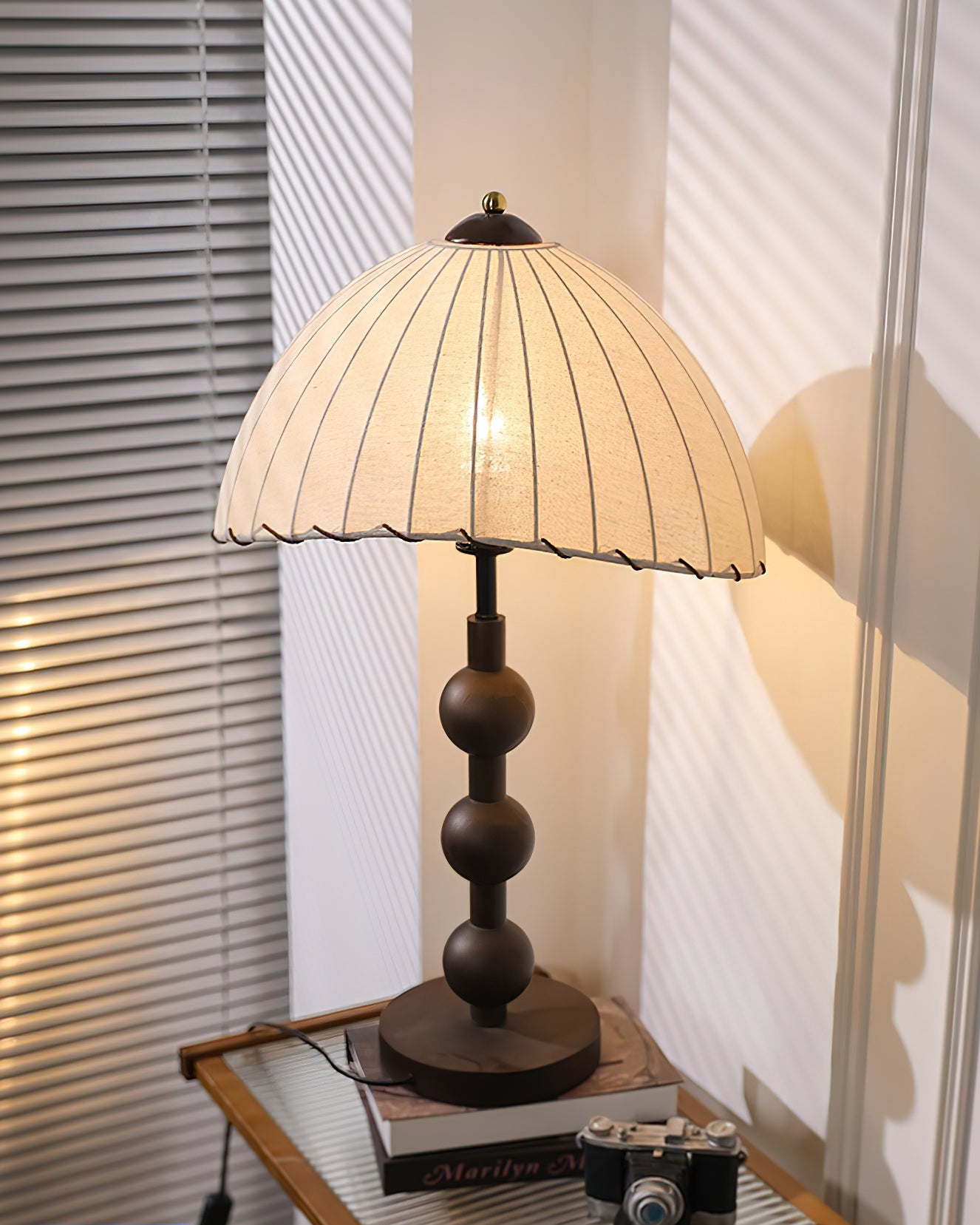 Maris Table Lamp - Modern LED Nightstand Lamp with USB Port, Dimmable Touch Control, Perfect for Bedroom, Living Room, and Office Lighting