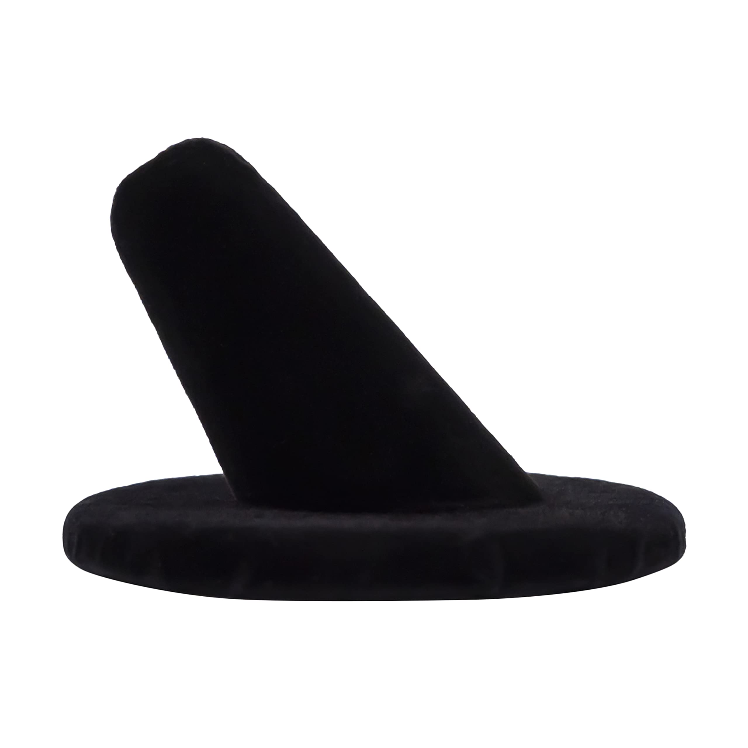 Lightweight Black Velvet Ring Holder - Jewelry Display & Home Organization (5-Pack) for Retail & Bedroom