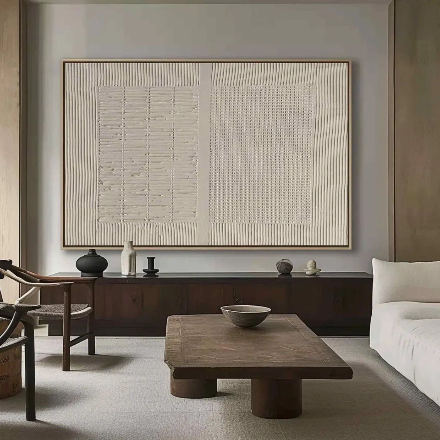 Abstract Tranquility Art Painting #WS260 - Modern Wall Decor for Living Room, Bedroom & Office - Handmade Canvas Artwork for Home Decoration