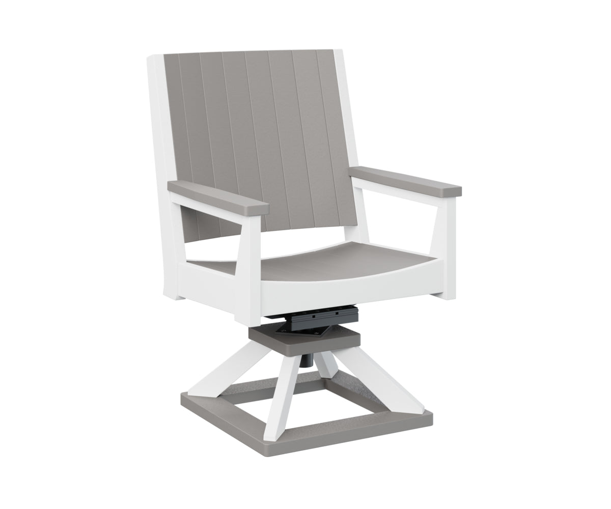 Berlin Gardens Mayhew Swivel Rocker Dining Chair - Comfortable Patio & Outdoor Seating for Restaurants, Gardens, and Decks
