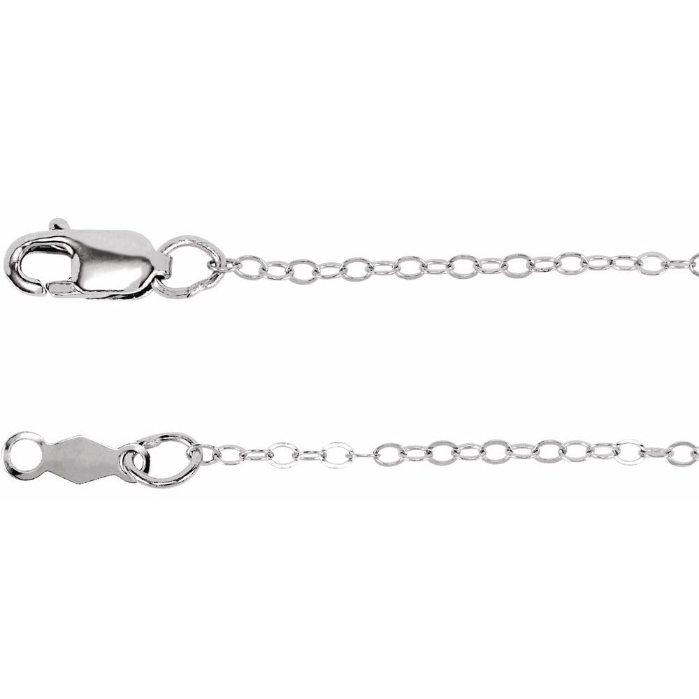 1.2mm Flat Cable Chain Necklace with Secure Lobster Clasp - Dainty Gold/Silver Necklace for Women, Perfect for Layering, Everyday Wear & Gift Giving