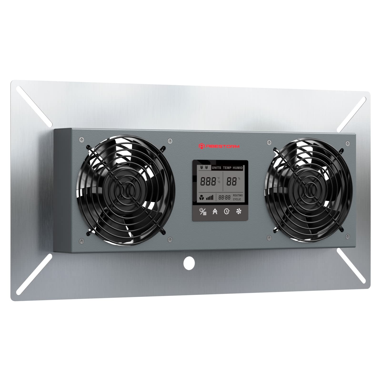Abestorm Crawlspace Ventilation Fan with Humidistat & Temperature Control - 240CFM Moisture Reducing Fan for Crawl Spaces, Garage, Attic & Hydroponics Grow Tents - Perfect for Humidity Control & Air Circulation in Basements and Indoor Gardens