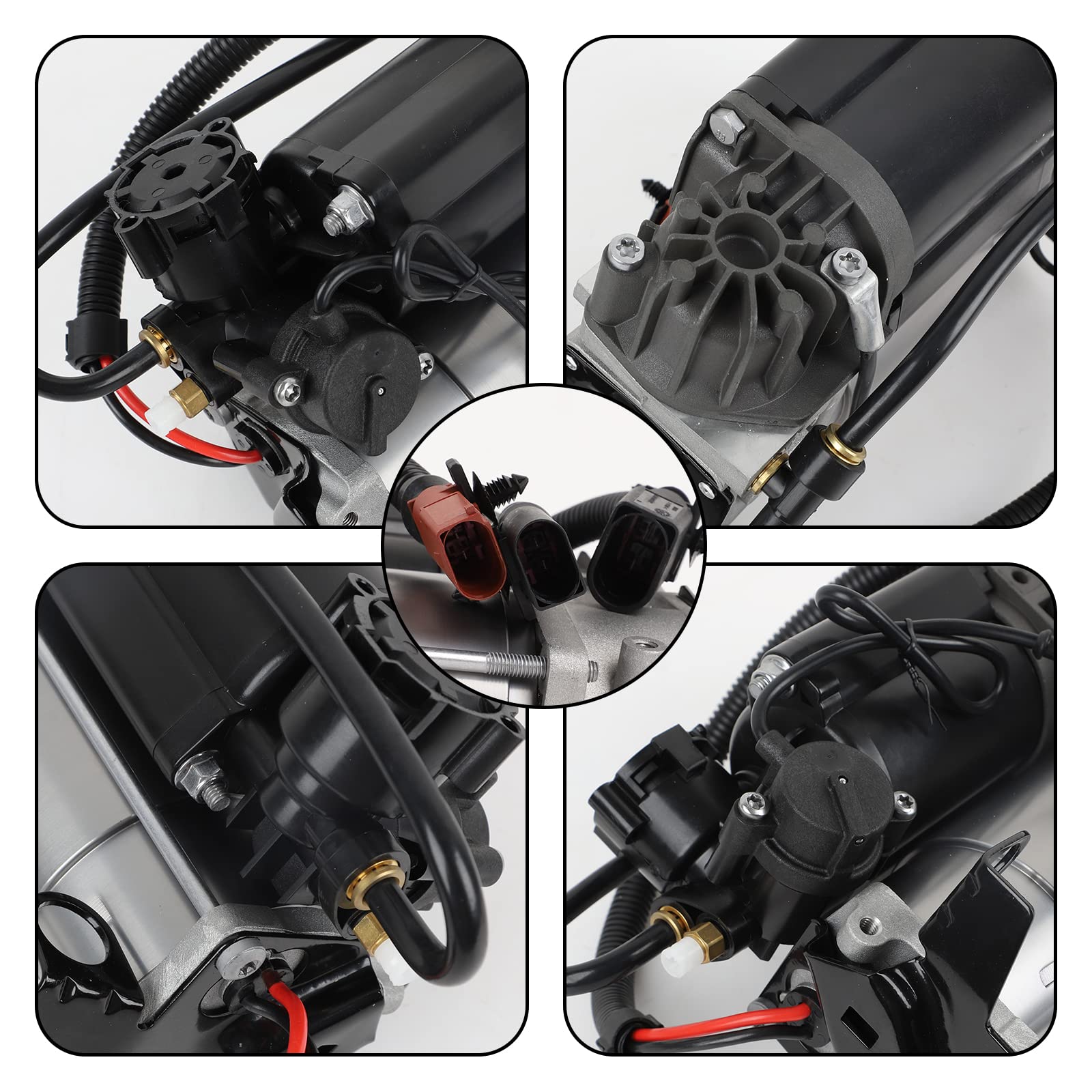 Replacement Air Suspension Compressor for Audi A8 D3 4E (2002-2010) - Compatible with 6-8 Cylinder Models - OEM Part Numbers 4E0616007D, 4E0616007B, 4E0616007, 4E0616005F, 4E0616005D, 4E0616005H - Perfect for Smooth Ride & Suspension Repair