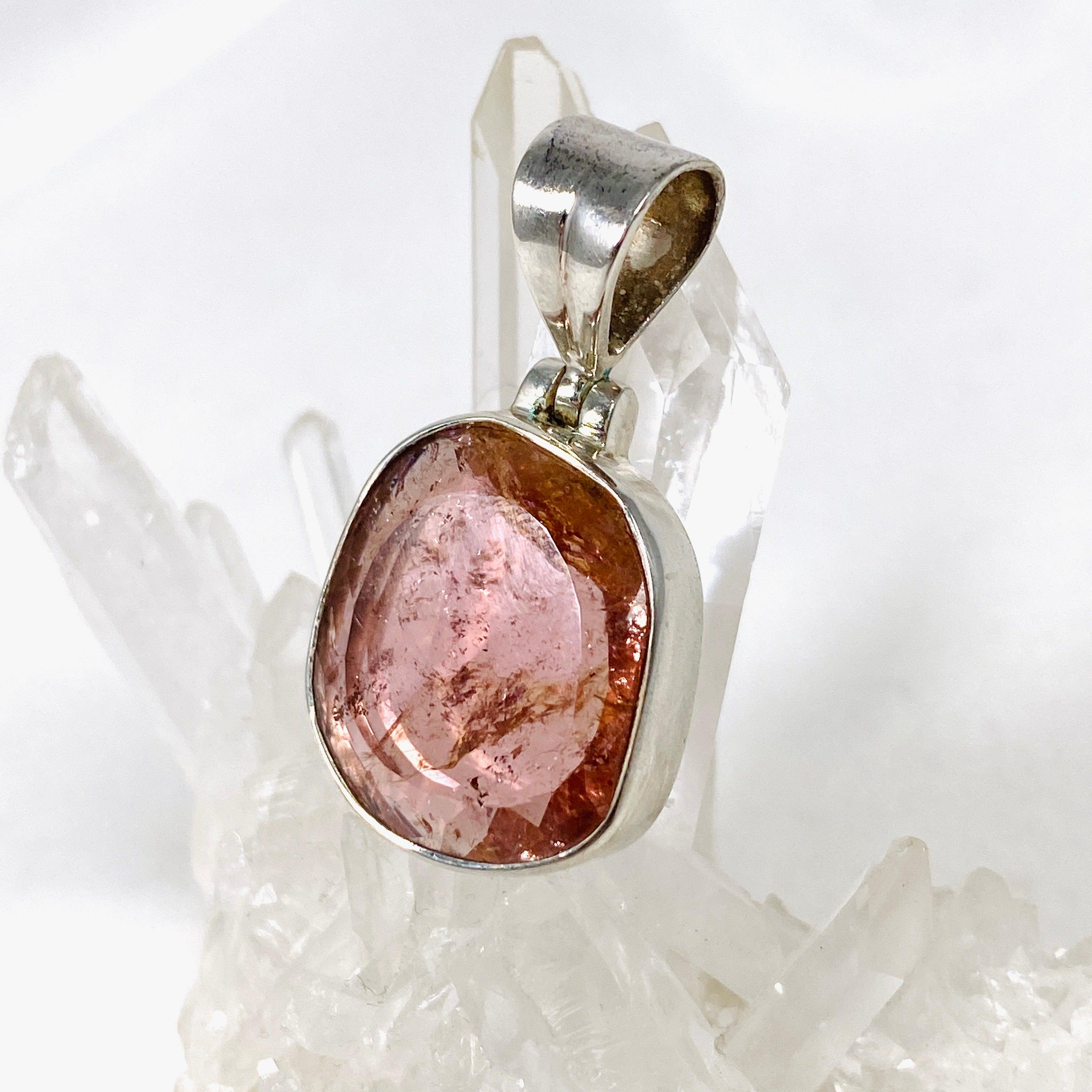 Natural Pink Tourmaline Faceted Pendant Necklace - Genuine Gemstone Jewelry for Women - Perfect for Valentine's Day Gifts, Anniversary & Special Occasions
