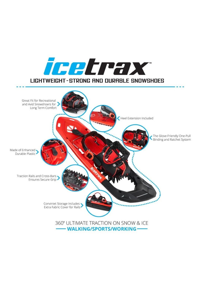 IceTrax Premium Snow Shoes for Men & Women - Lightweight Winter Traction Cleats for Hiking, Running & Outdoor Adventures on Snow & Ice