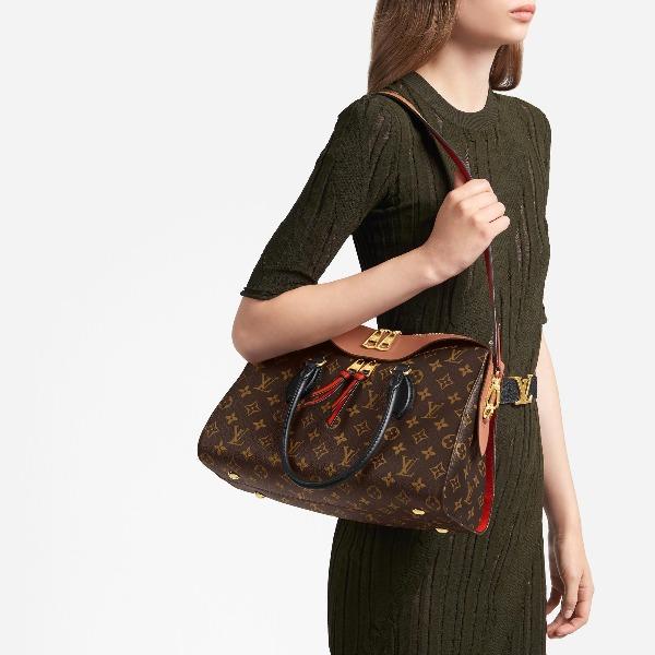 LV Tuileries Monogram Caramel Handbag for Women - Luxury Crossbody Purse for Daily Use, Travel & Shopping