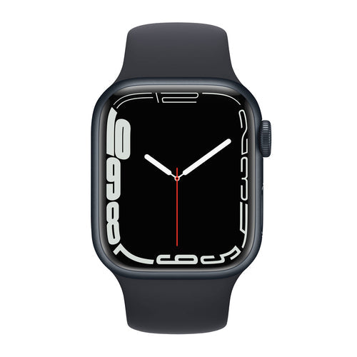 Apple Watch Series 7 (GPS) 41mm Midnight Aluminum Case with Midnight Sport Band - Smart Fitness Tracker with Heart Rate Monitor & Water Resistance - Perfect for Running, Swimming & Daily Activity Tracking