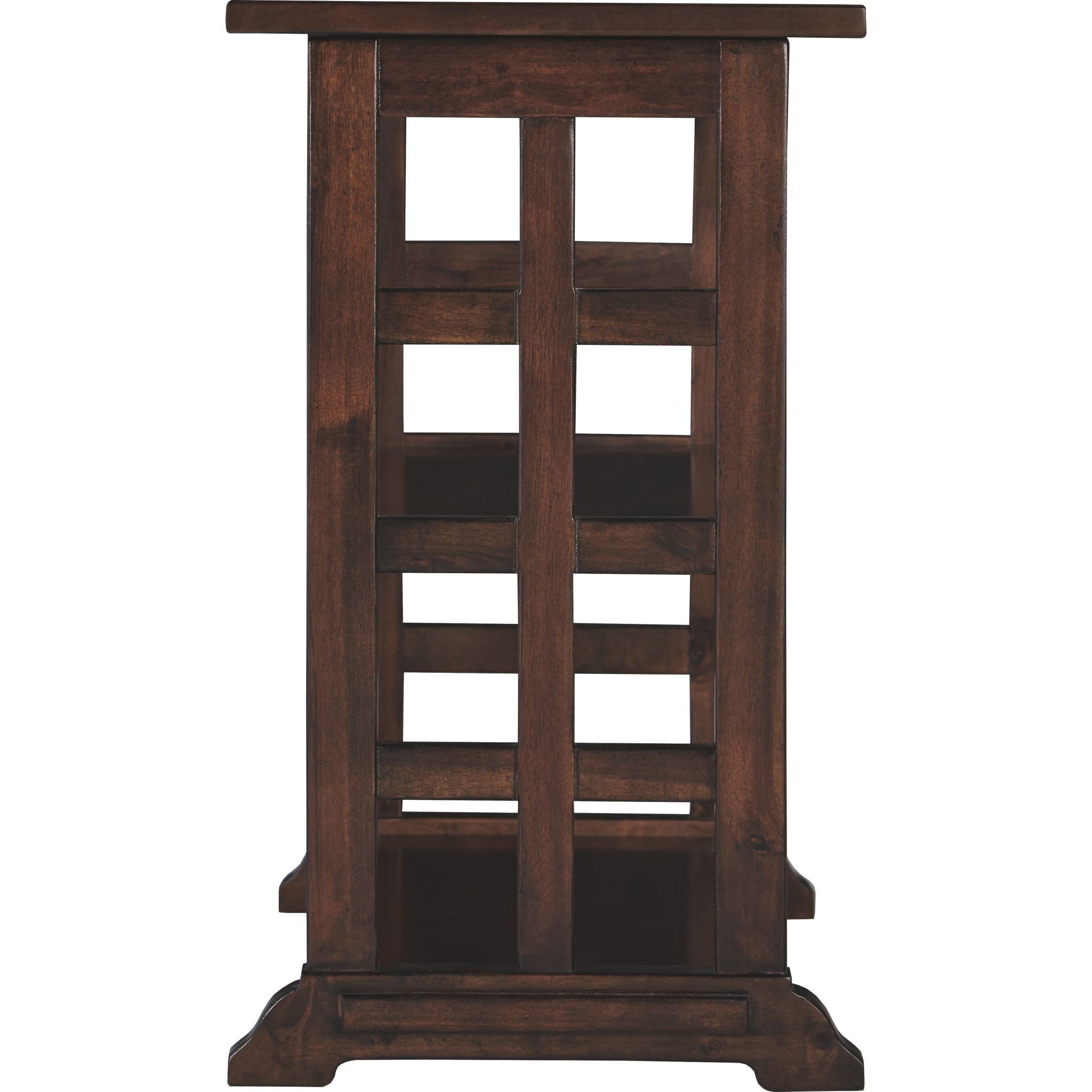 Braunsen Chairside Table - Brown Wooden End Table for Living Room, Bedroom, or Office - Perfect for Holding Lamps, Books, and Drinks
