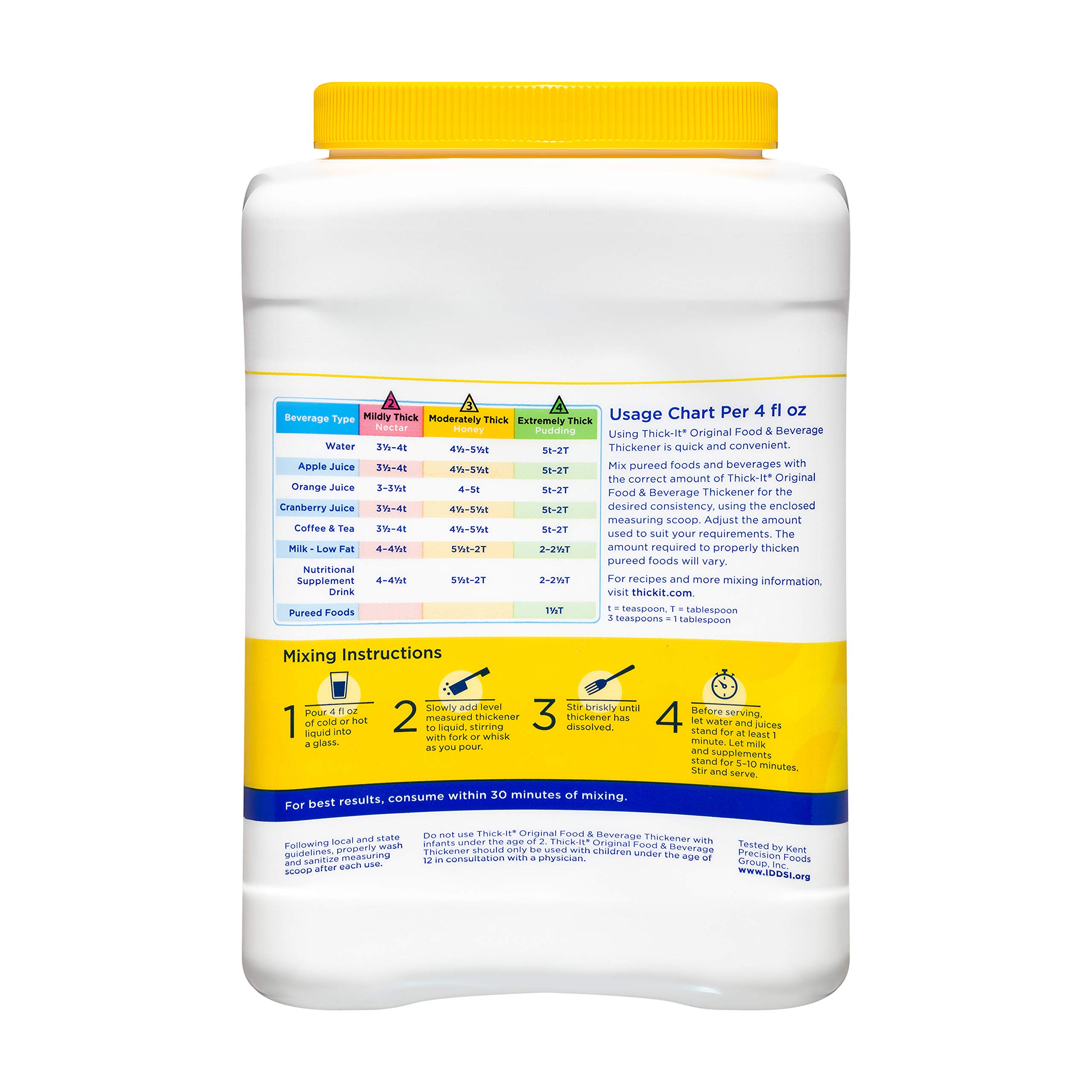 Thick-It Original Food & Beverage Thickener Powder - 36 Oz Canister (Pack of 2) | Safe for Dysphagia & Swallowing Difficulties | Perfect for Smoothies, Soups & Baby Food