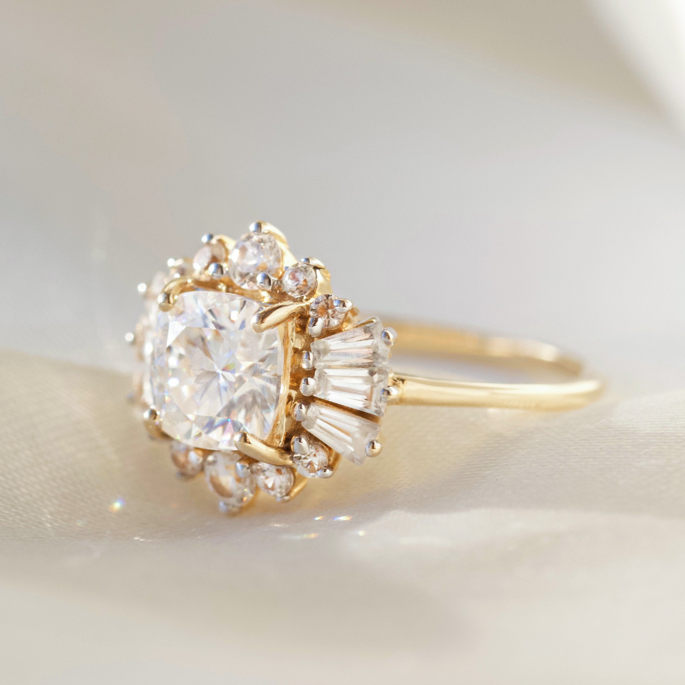 1.5ct Aria Moissanite Engagement Ring for Women - Durable & Sparkling Wedding Band - Perfect for Proposals, Anniversaries & Special Occasions