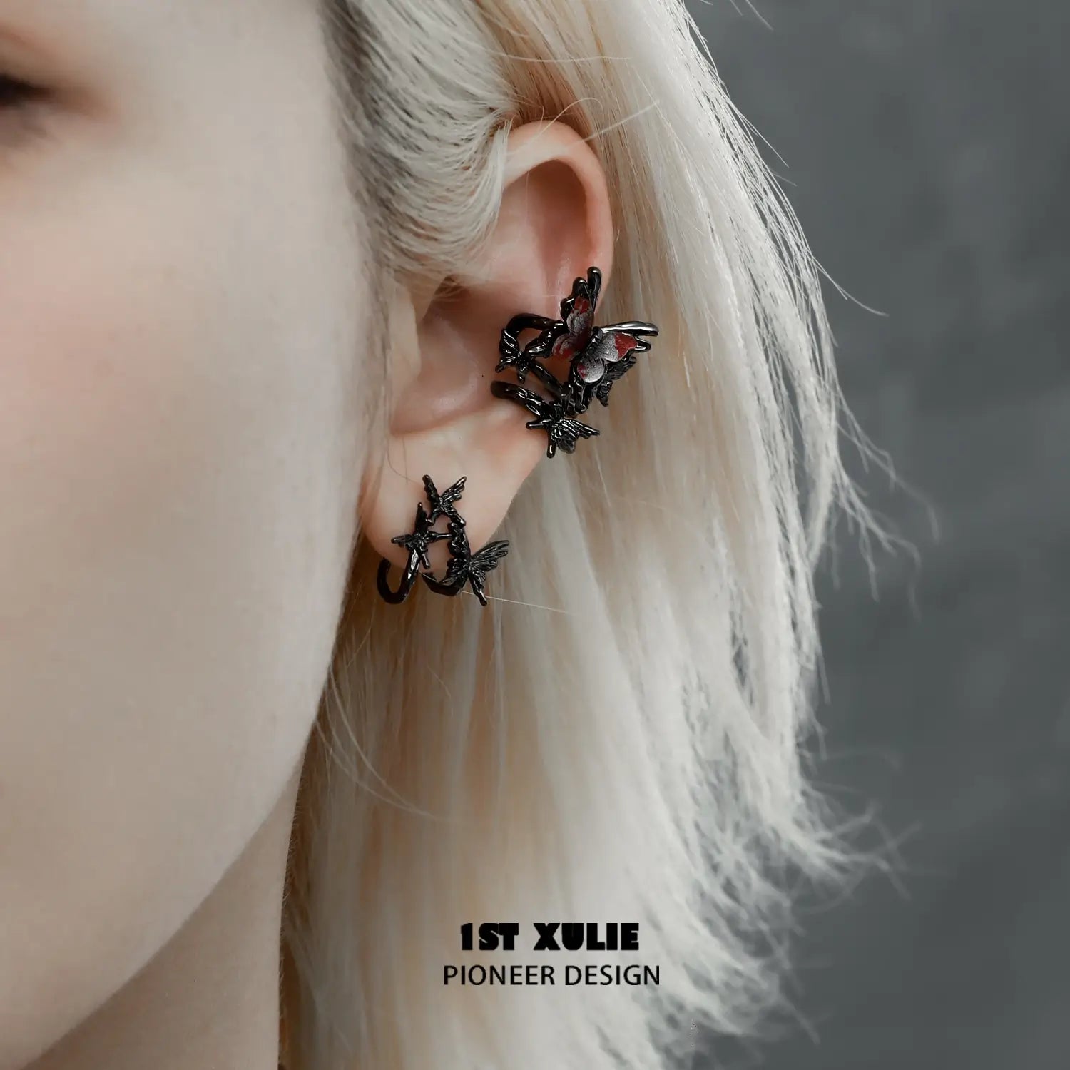 18K Gold Plated Butterfly Earrings for Women - Elegant Dangle Ear Clips for Party, Wedding & Everyday Wear