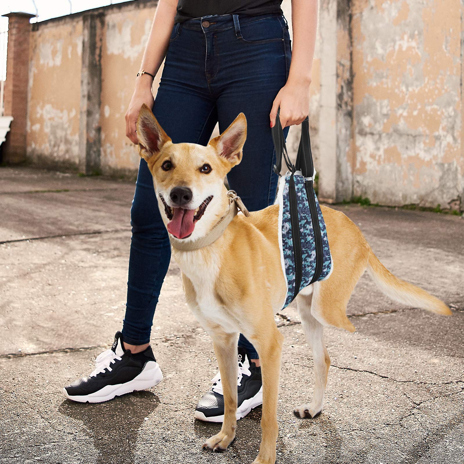 Voopet Dog Sling - Adjustable Hip Support Harness for Small, Medium & Large Dogs | Rear Leg Lift Assist for Canine Rehabilitation & Mobility Aid | Perfect for Post-Surgery Recovery, Arthritis Support & Elderly Dogs