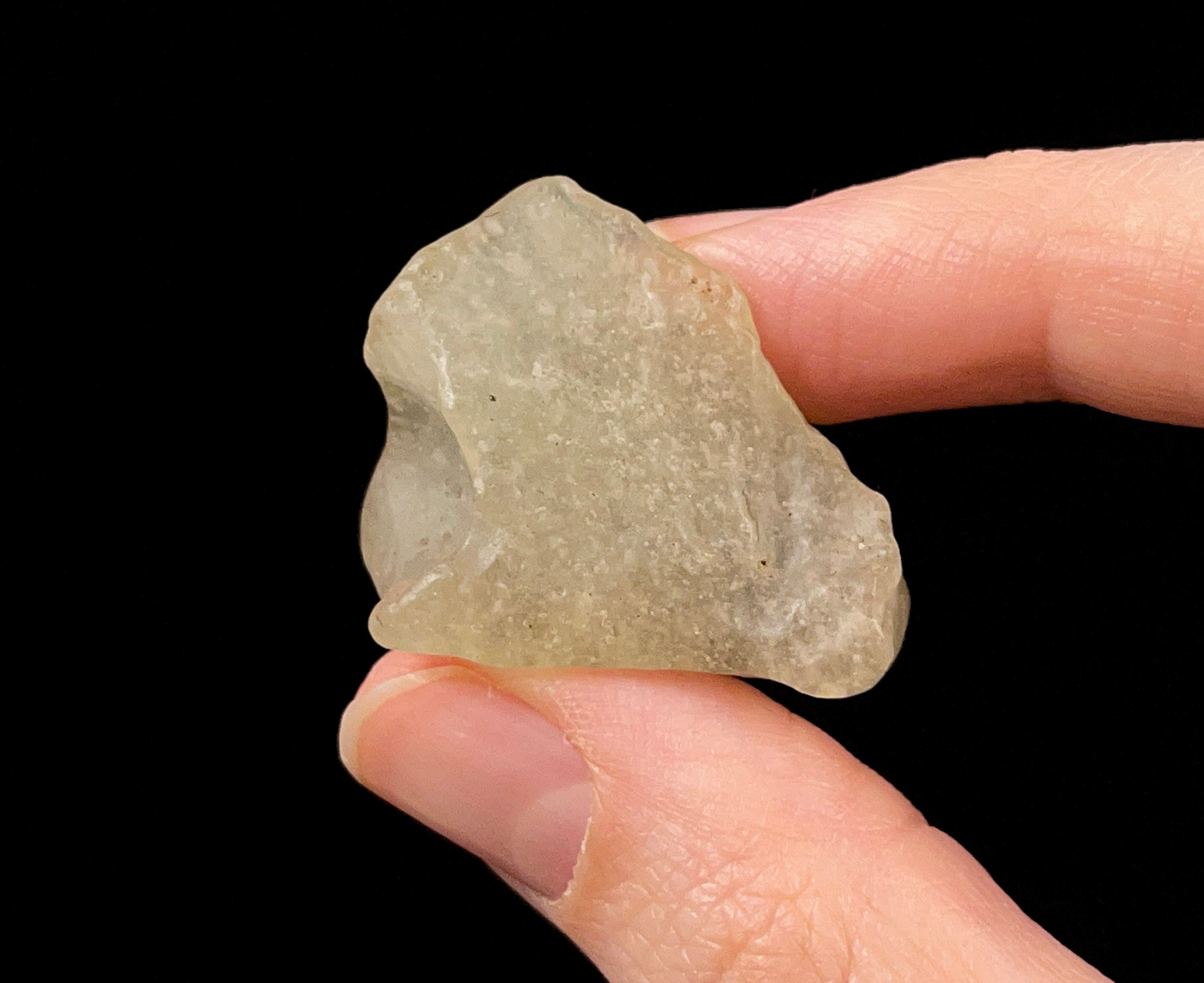 Libyan Desert Glass Raw Crystal - Rare B Grade Natural Mineral Specimen | Unique Gift for Collectors, Home Decor & Healing Crystal Use in Meditation & Energy Work