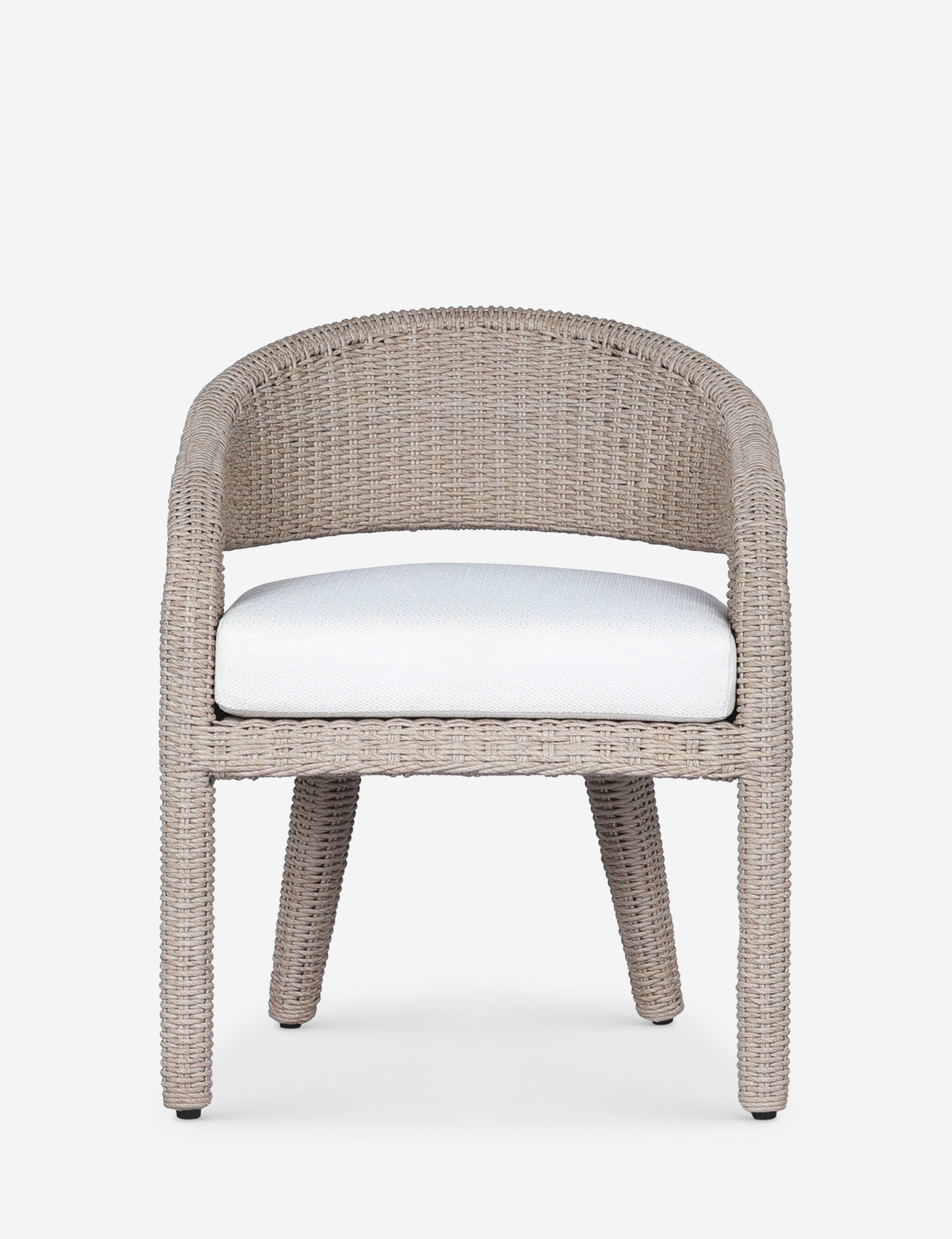 Delacroix Modern Indoor Outdoor Dining Chairs - Weather-Resistant Patio Chairs for Garden, Poolside, Restaurant & Home Decor