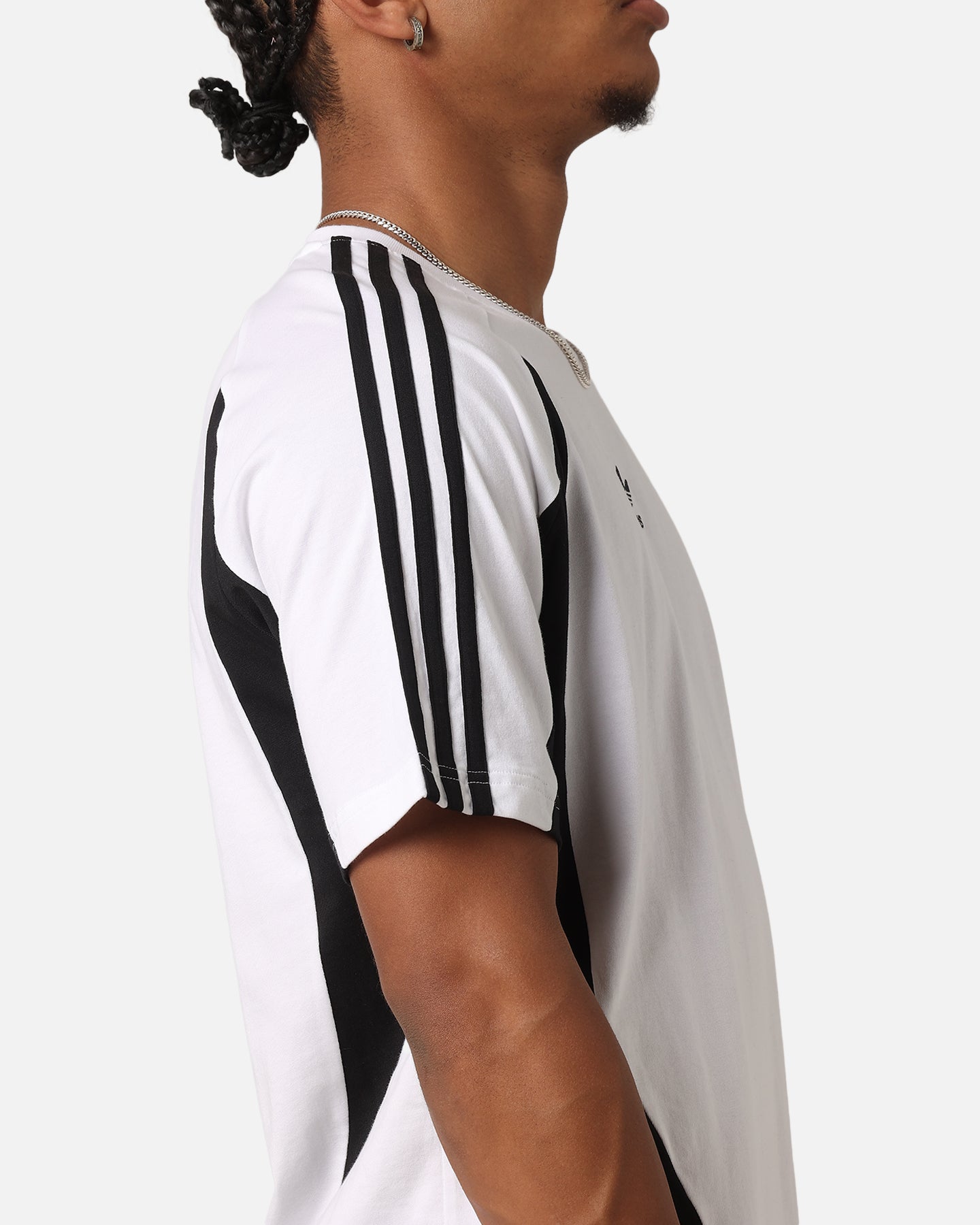 Adidas Archive T-Shirt for Men - Classic White & Black Cotton Tee - Casual Wear, Street Style, Gym & Everyday Outfits