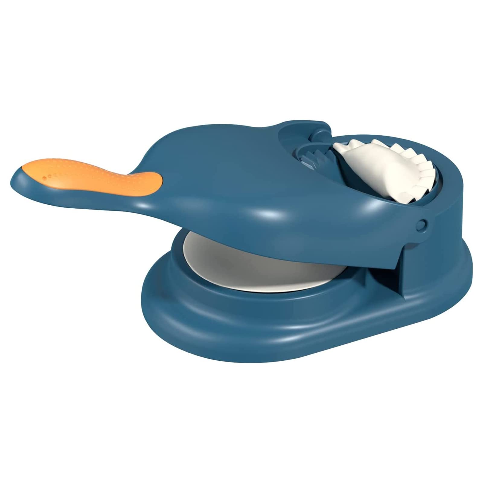 2 in 1 Dumpling Maker Machine & Press - Professional Dumpling Skin Maker Mold for Homemade Dumplings, Wontons, Ravioli (Blue) | Perfect for Asian Cooking, Family Meal Prep & Party Snack Making