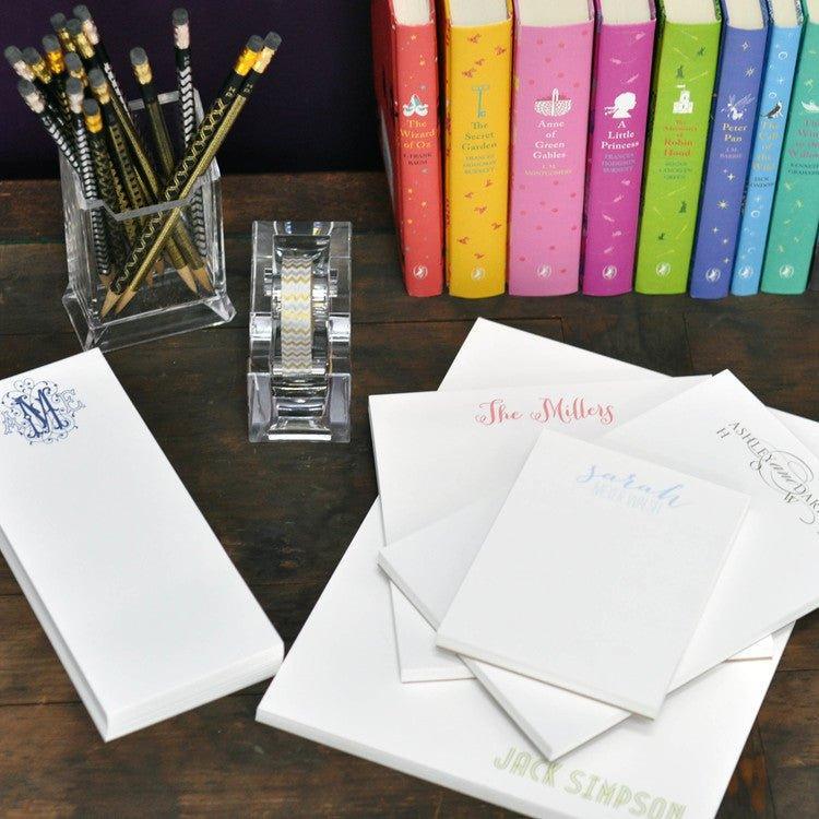 Personalized Notepads Set - Custom Name & Design Notepads for Office, School & Home Use - Bulk Notepad Gift Idea for Students, Teachers & Professionals