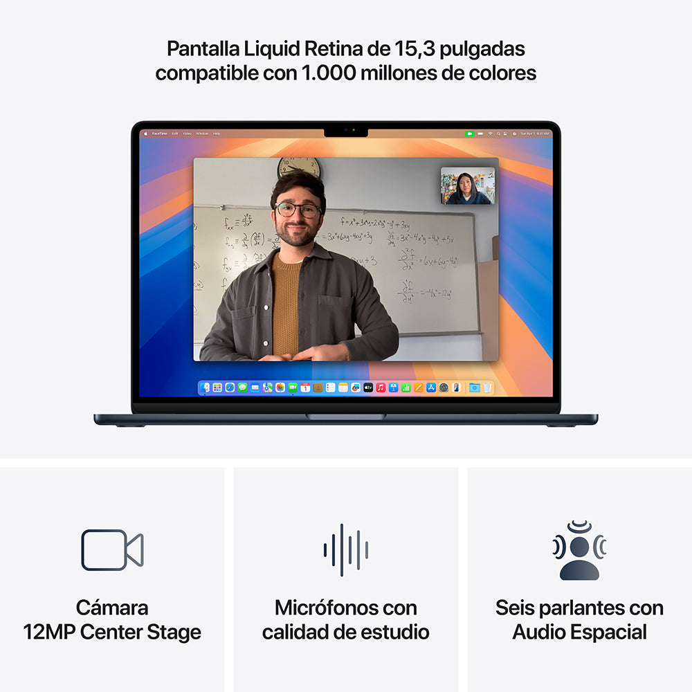Apple MacBook Air 15-inch with M4 Chip - 10-Core CPU & 10-Core GPU, 512GB SSD in Midnight Blue - Perfect for Work, Study & Creative Projects