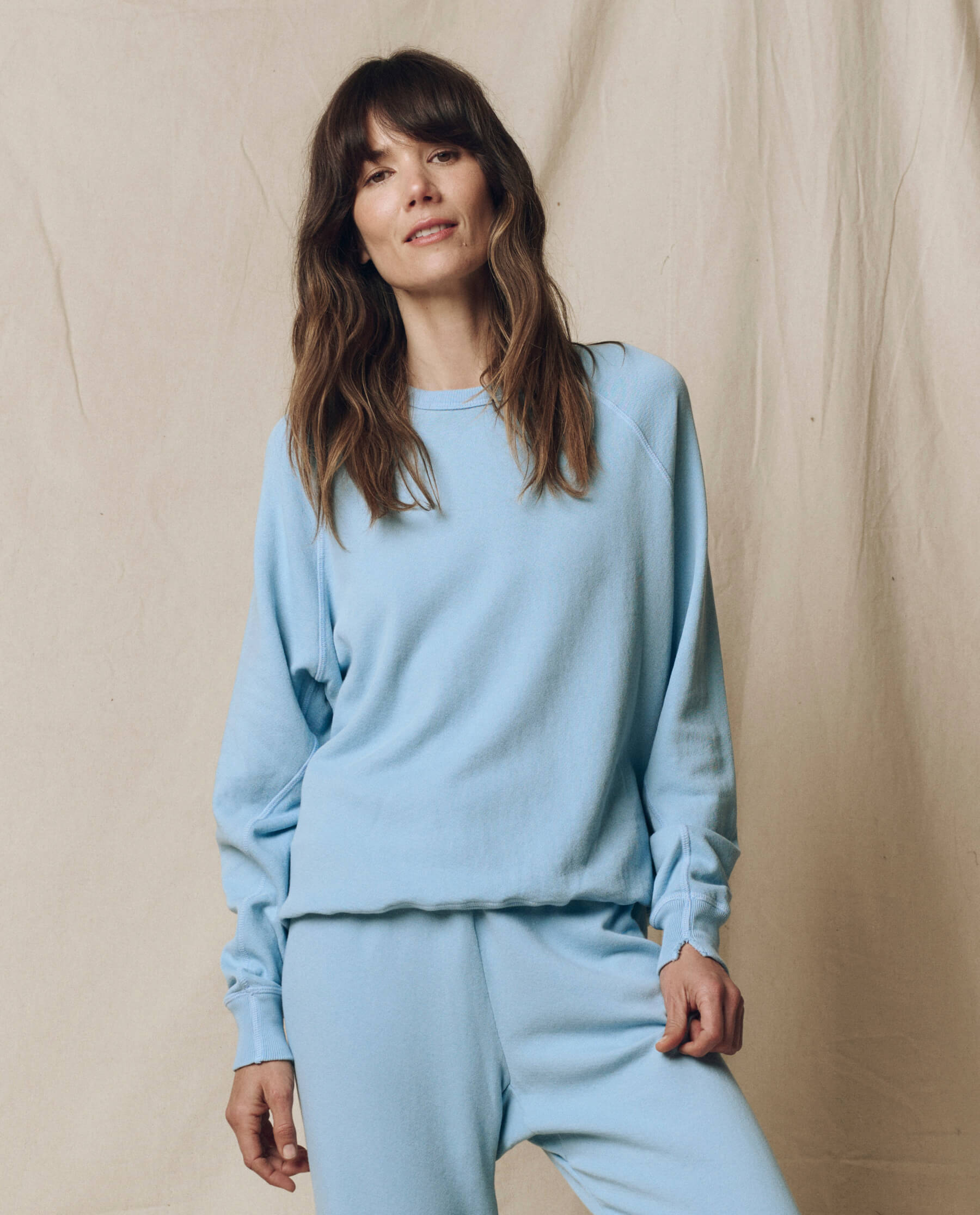 Comfortable College Sweatshirt for Men & Women - Solid Vista Blue Color | Soft Cotton Pullover Hoodie for Campus, Casual Wear & Gifts