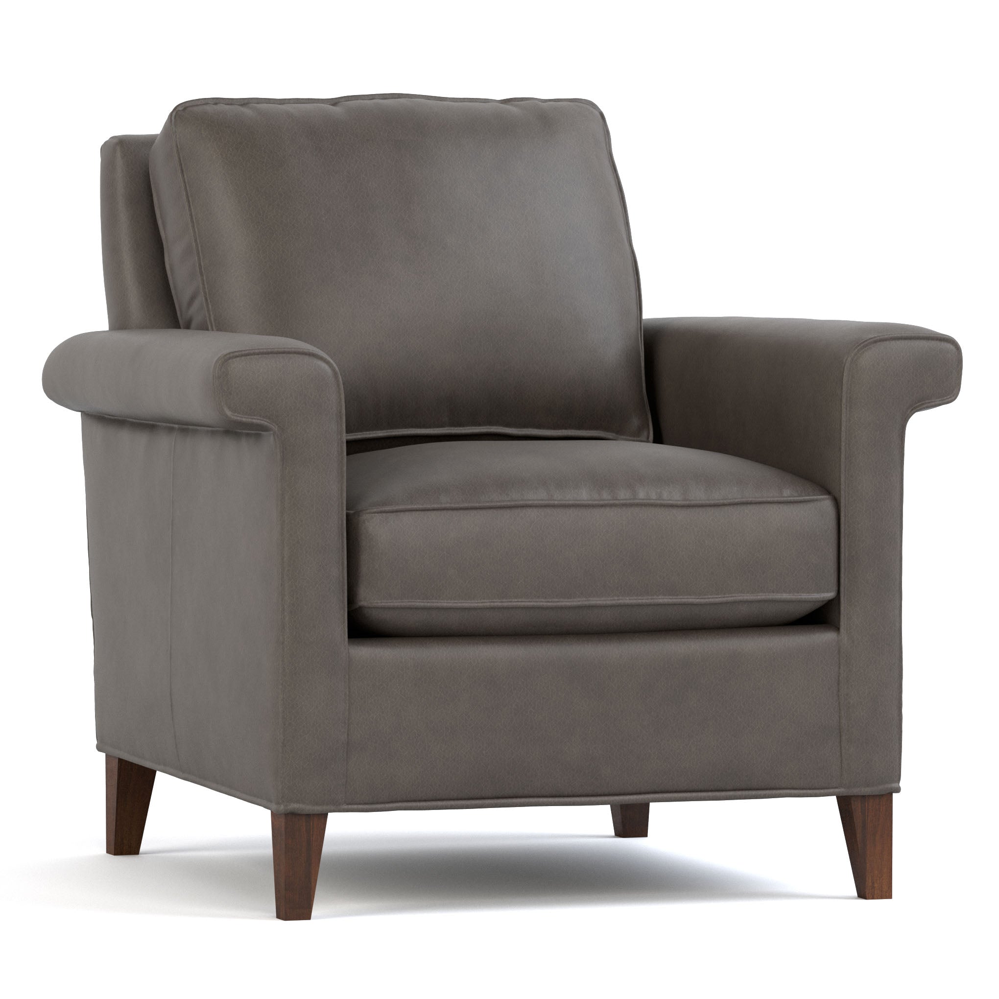 Belleville Chair - Modern Accent Chair for Living Room, Bedroom & Office - Comfortable Upholstered Armchair with Sturdy Metal Legs - Perfect for Relaxing, Reading & Decorating Small Spaces