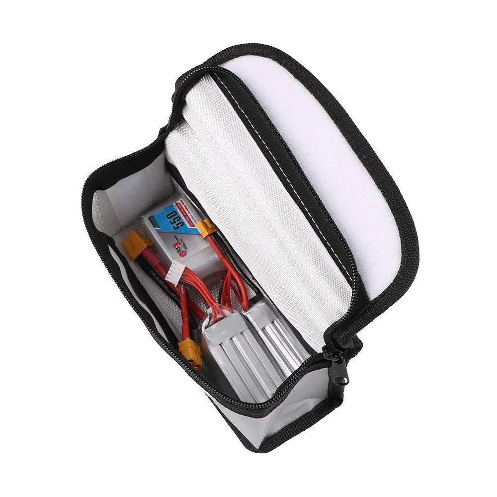 Fireproof Explosionproof Lipo Battery Safe Storage Bag - Crazepony High Quality Lipo Sack for Safe Charging & Transport - Perfect for RC Drones, Toys, and Electronics Protection
