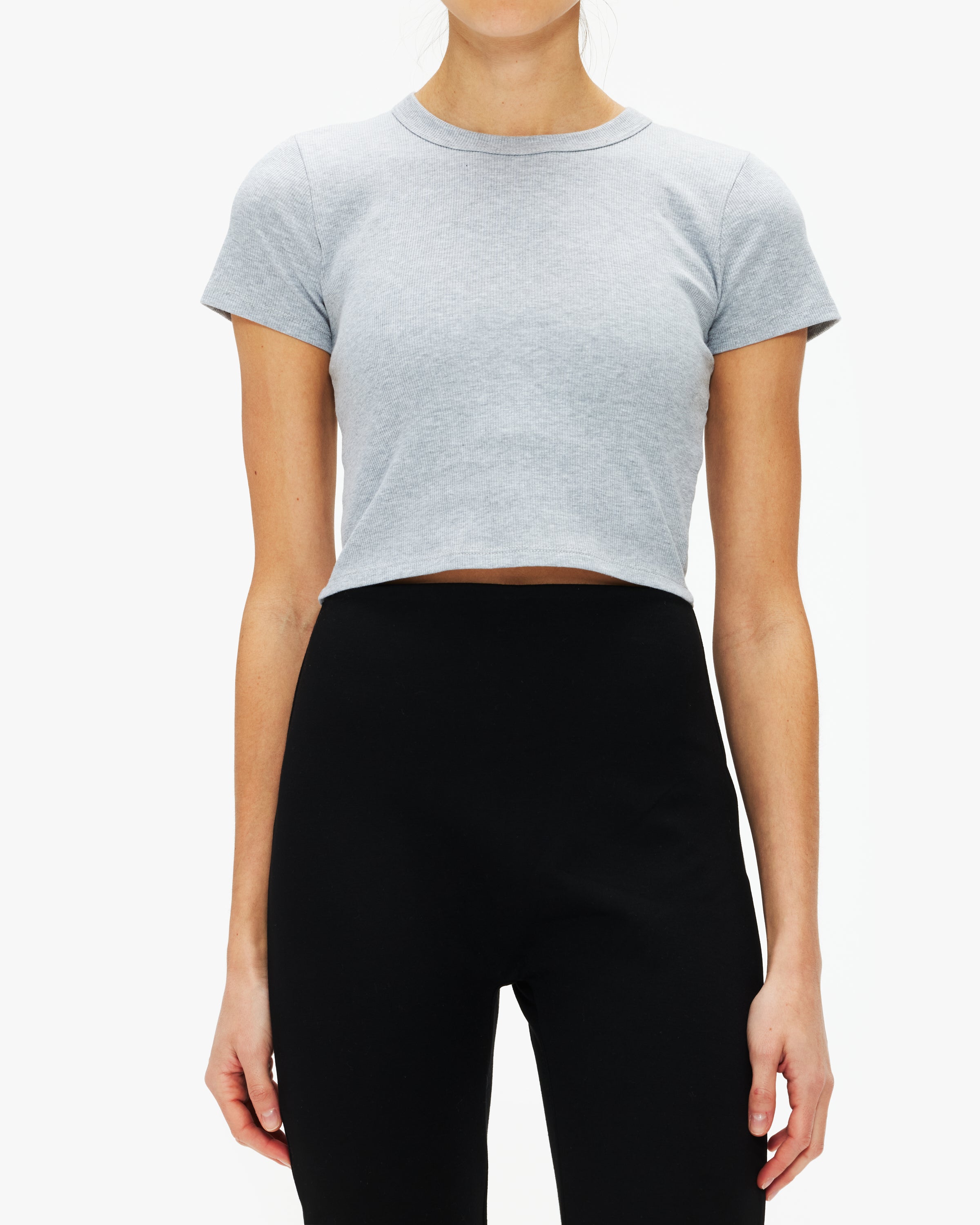 Kelly Crop Slim Fit Tee Women's Short Sleeve T-Shirt - Casual Summer Top for Streetwear, Gym & Everyday Wear