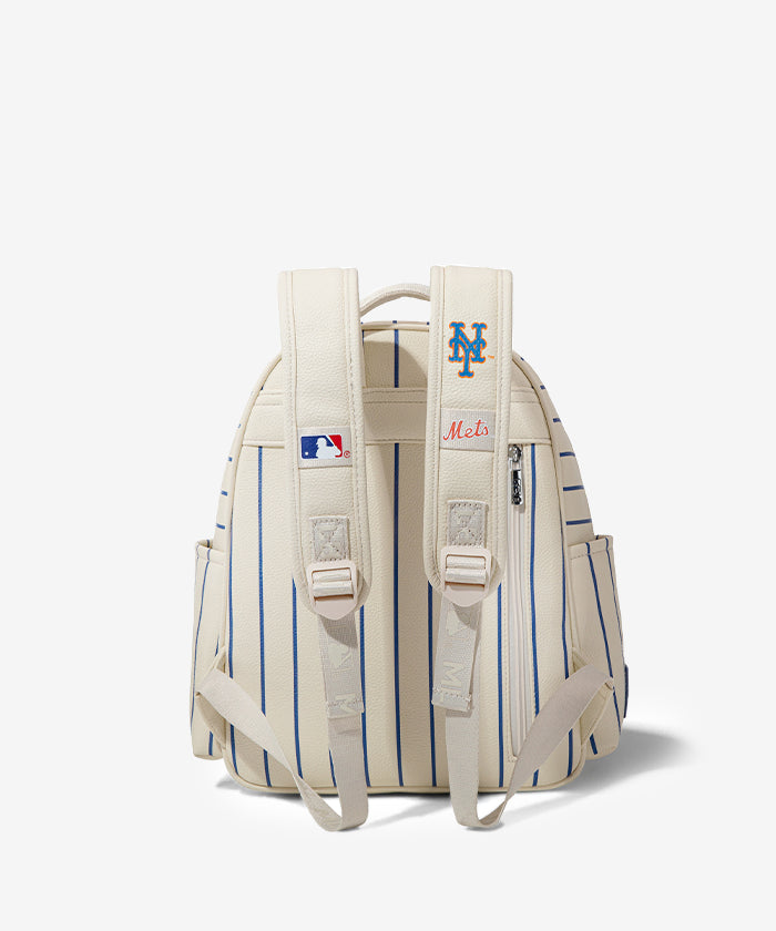 MLB New York Mets Official Baseball Backpack for Men & Women - Durable Sports Bag for School, Travel, and Games