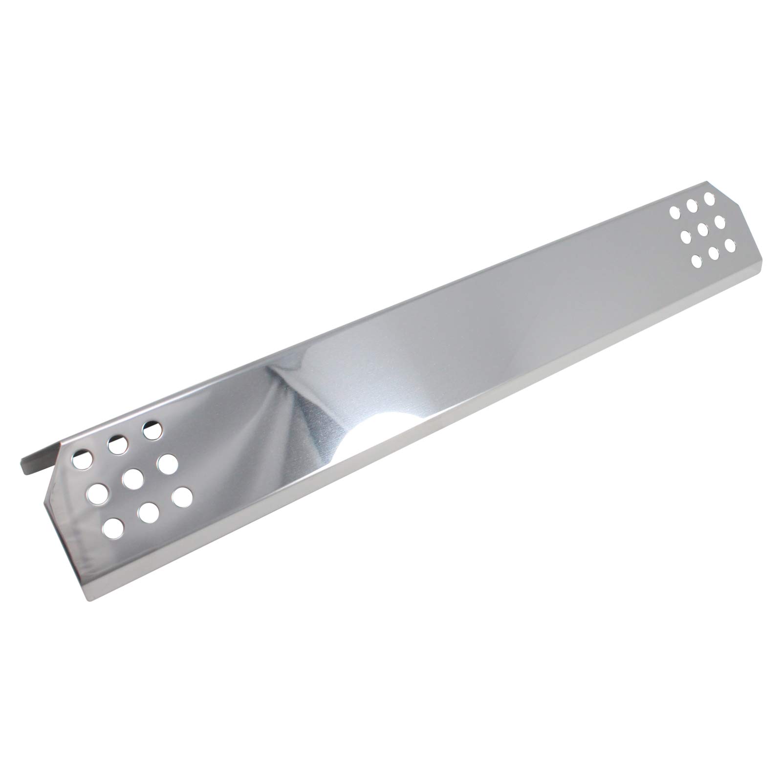 5-Pack Stainless Steel BBQ Grill Heat Shield Plates & Tube Burner Replacement Parts for Nexgrill 720-0745A - Compatible with 16 1/8