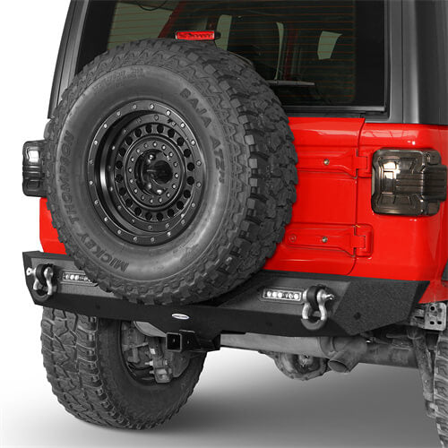 **Jeep Wrangler JL (2018-2024) Front & Rear Bumper Combo - Heavy Duty Off-Road Trail Bumper Set with U-Box - Perfect for Rock Crawling & Adventure Driving**