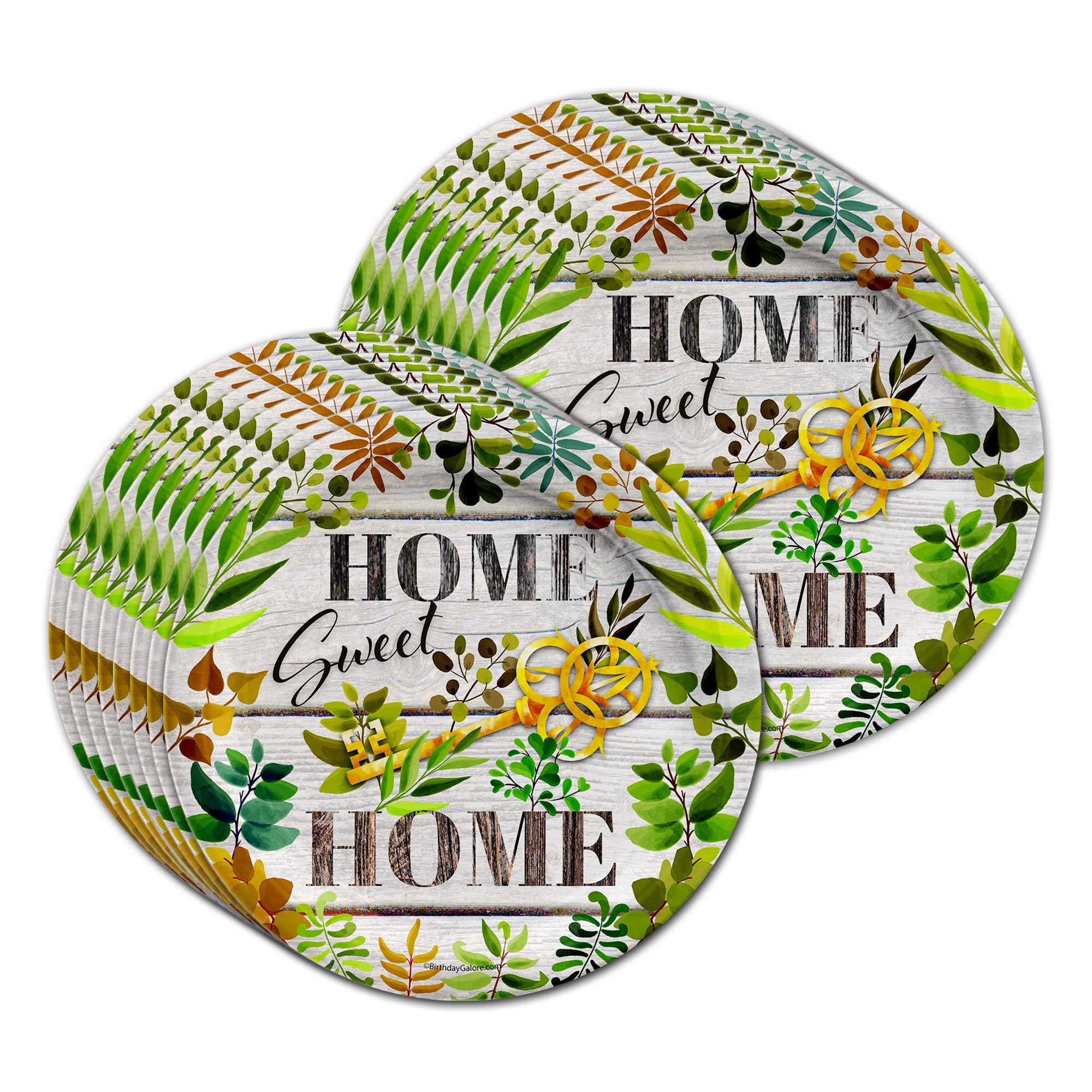 Housewarming Party Supplies Set - 16-Piece Tableware Kit with Plates, Napkins & Cups for Home Sweet Home Celebrations | Perfect for New Home Parties, Bridal Showers & Family Gatherings