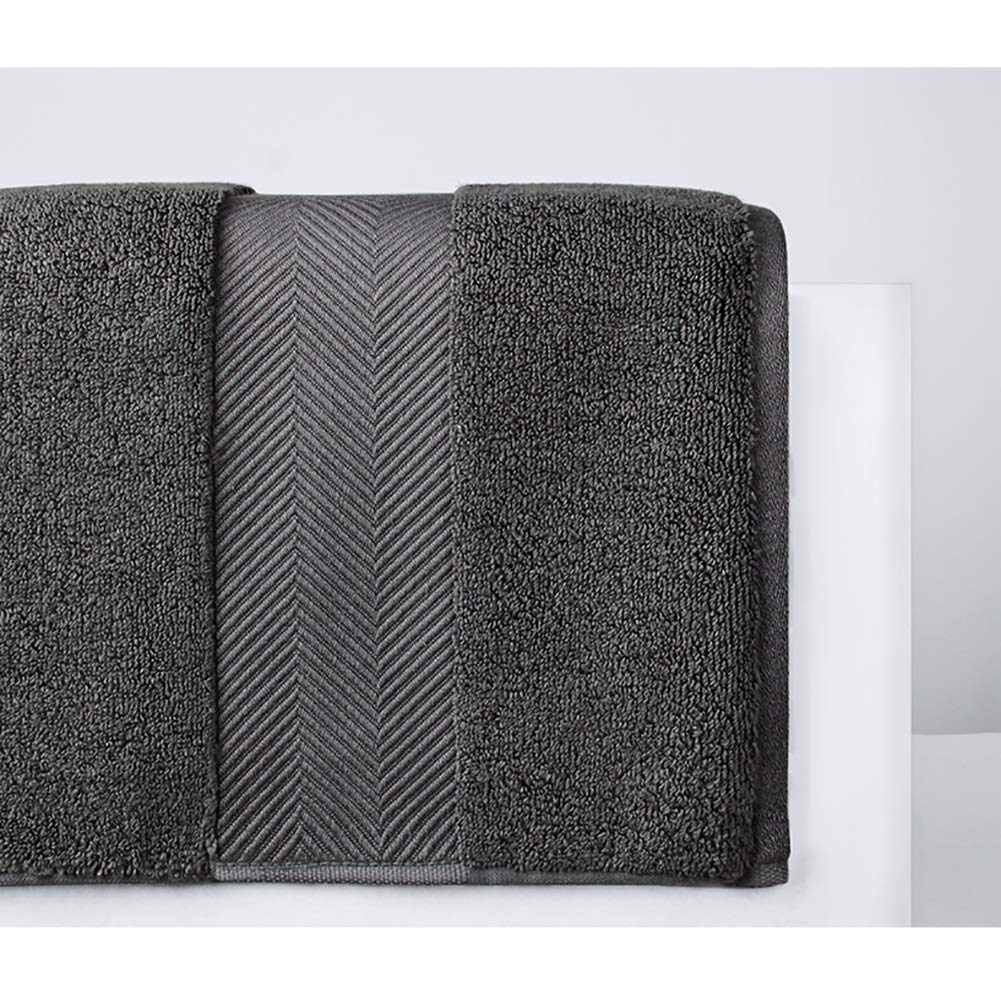 Premium WYH 3-Piece Quick Dry Cotton Towel Set - Soft Bath, Shower & Beach Towels for Pool, Sports & Travel - Absorbent & Lightweight (Black) - Perfect for Gym, Yoga, Vacation & Outdoor Activities