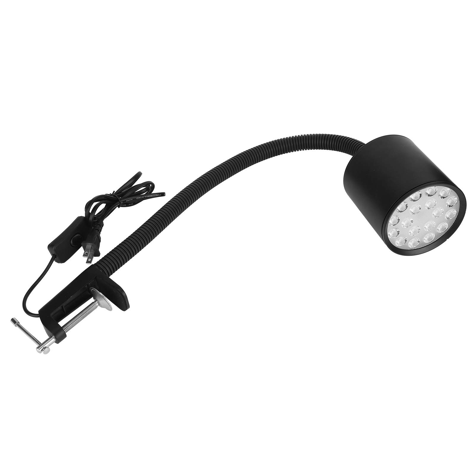01 LED Work Lamp - 18W 18LED High Brightness Machine Light for Lathes & Mechanical Processing | Durable, Easy to Clean Workshop Lighting for Industrial Tools & DIY Projects