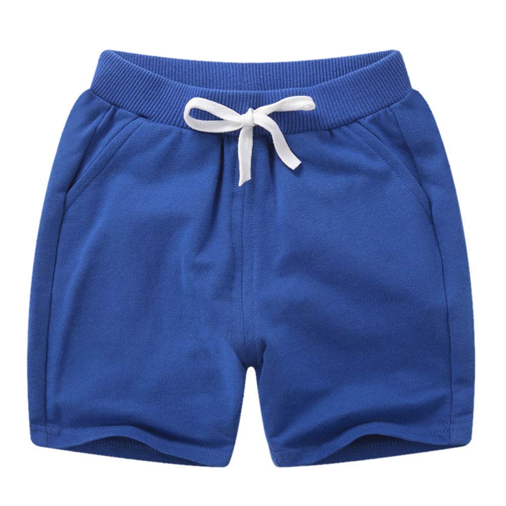 **PTPUKE Toddler Boys Girls Cotton Jogger Shorts - Soft Comfortable Sporty Casual Pants for Kids | Perfect for Playtime, Outings & Everyday Wear**