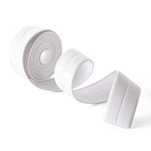Lempostick Self-Adhesive PVC Wall Corner Tape - Waterproof Mildew-Proof Sealing Strip for Kitchen Sink, Bathroom Crack Repair & Gap Filling (White, 1 Pack) - Perfect for Home Improvement, DIY Projects & Wall Protection