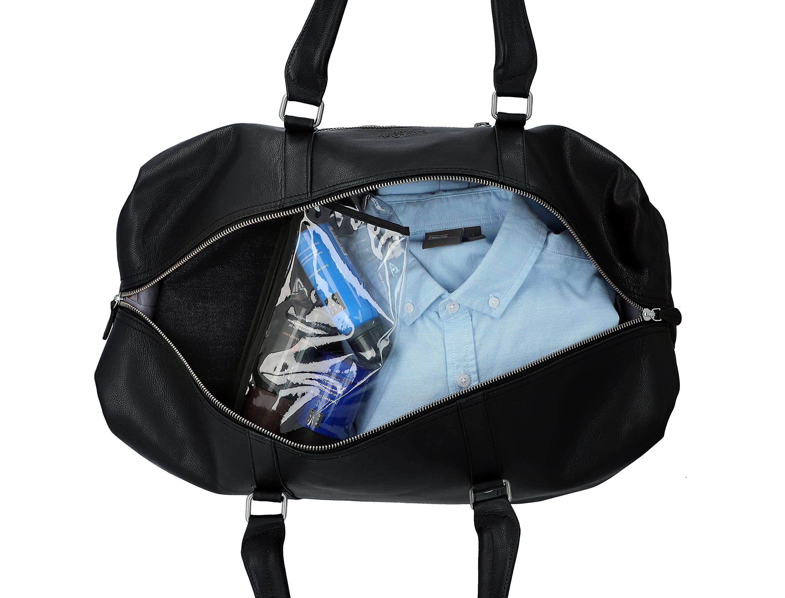 Premium Genuine Leather Travel Bag for Men & Women - Durable Carry-On Luggage for Business Trips, Vacations & Weekend Getaways