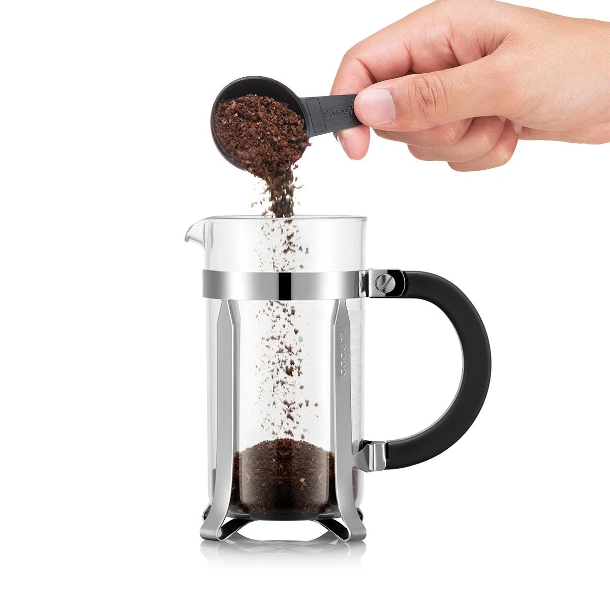 Bodum Chambord 3 Cup French Press Coffee Maker - Stainless Steel Chrome Plated for Rich & Bold Brew - Perfect for Home, Office & Camping Use
