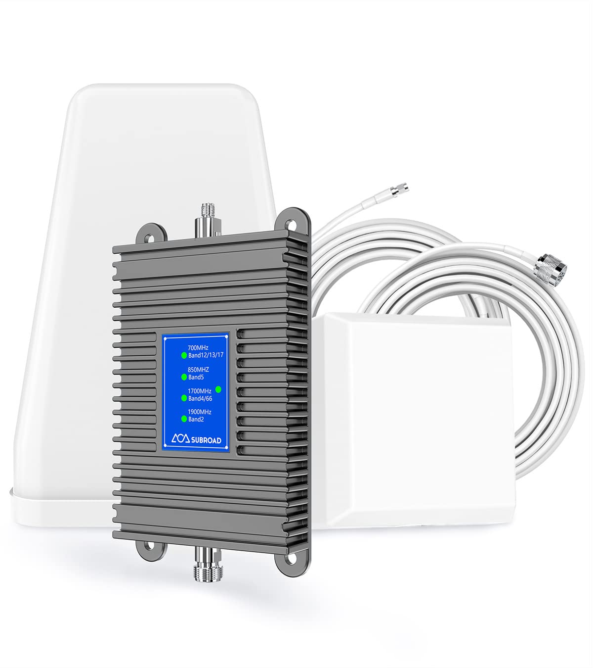 5G 4G LTE Cell Phone Signal Booster for Home - Covers 5,000 sq ft with Outdoor/Indoor Antennas | FCC Approved for Verizon, AT&T, T-Mobile & All US Carriers | Improves Voice & Data for Home Office, Basement, and Rural Areas